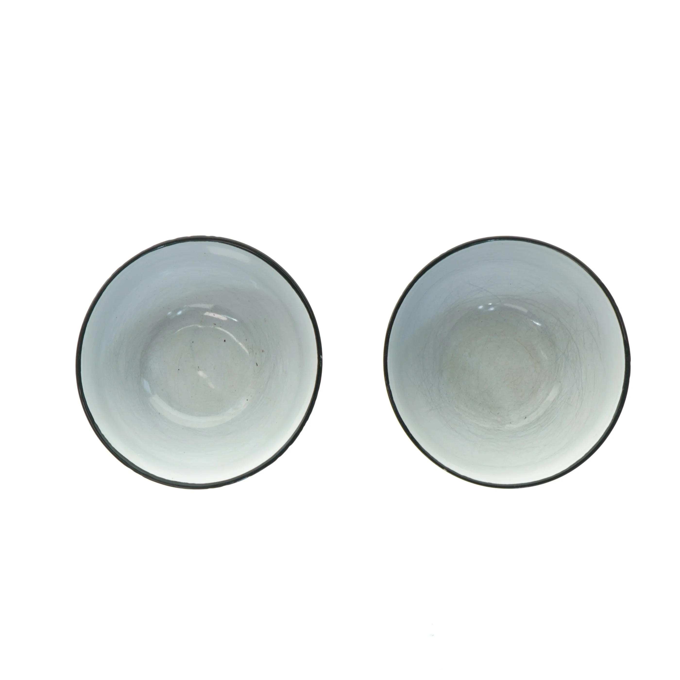 Sæt af skåle med geometrisk mønster fra Marie Sohl (str. Ø 14 cm)