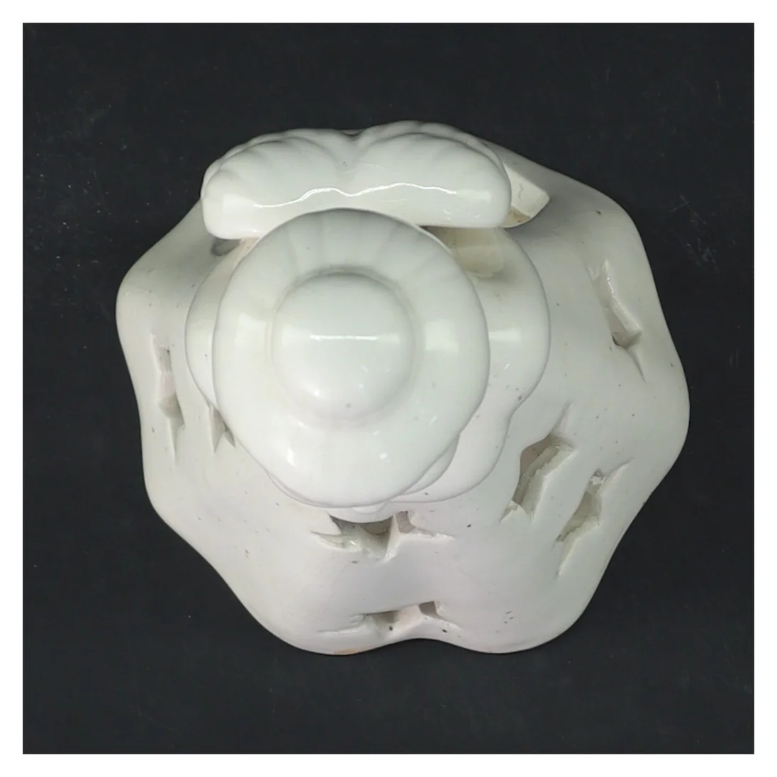 Keramisk engel lysestage (str. 17 cm)