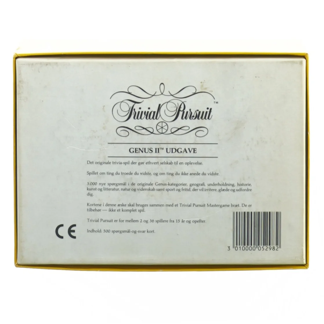 Trivial pursuit, genus II udgave fra Playmix (str. 20 x 14 cm)