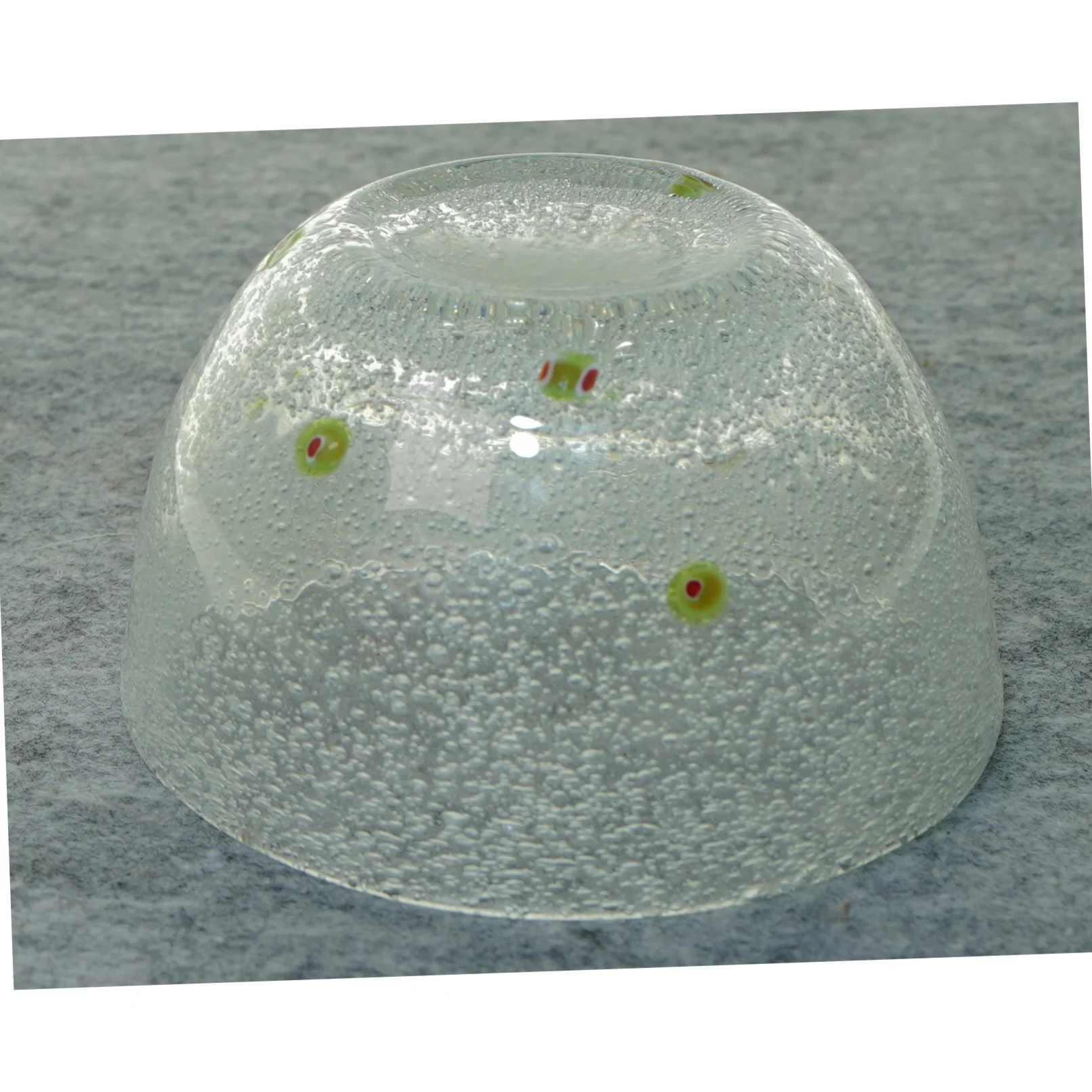 Skål i glas (str. 12 x 7 cm)