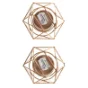 Geometriske lysestager i kobber (str. 8 x 4 cm)