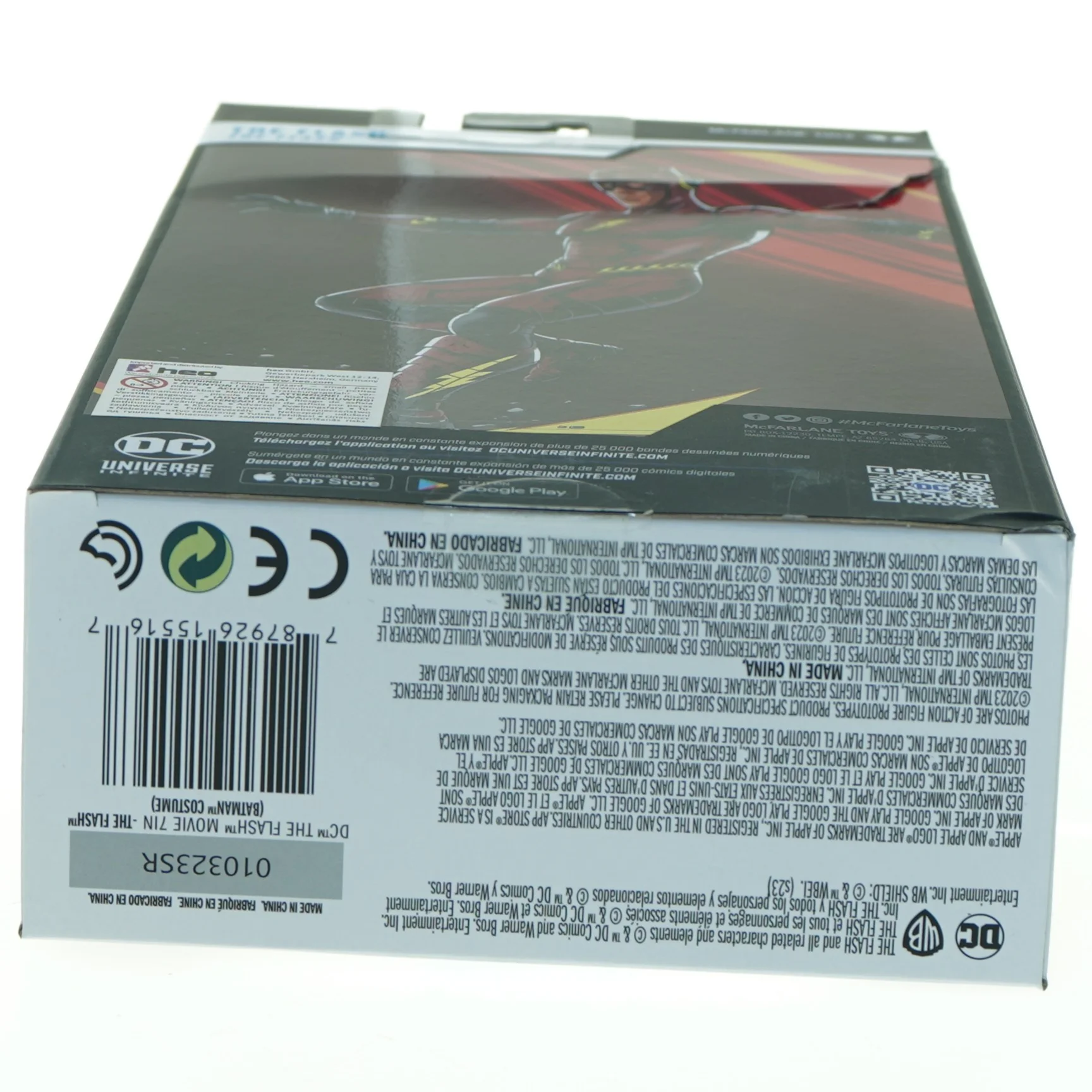 DC Multiverse Flash Actionfigur fra McFarlane Toys (str. 28 x 16 cm)