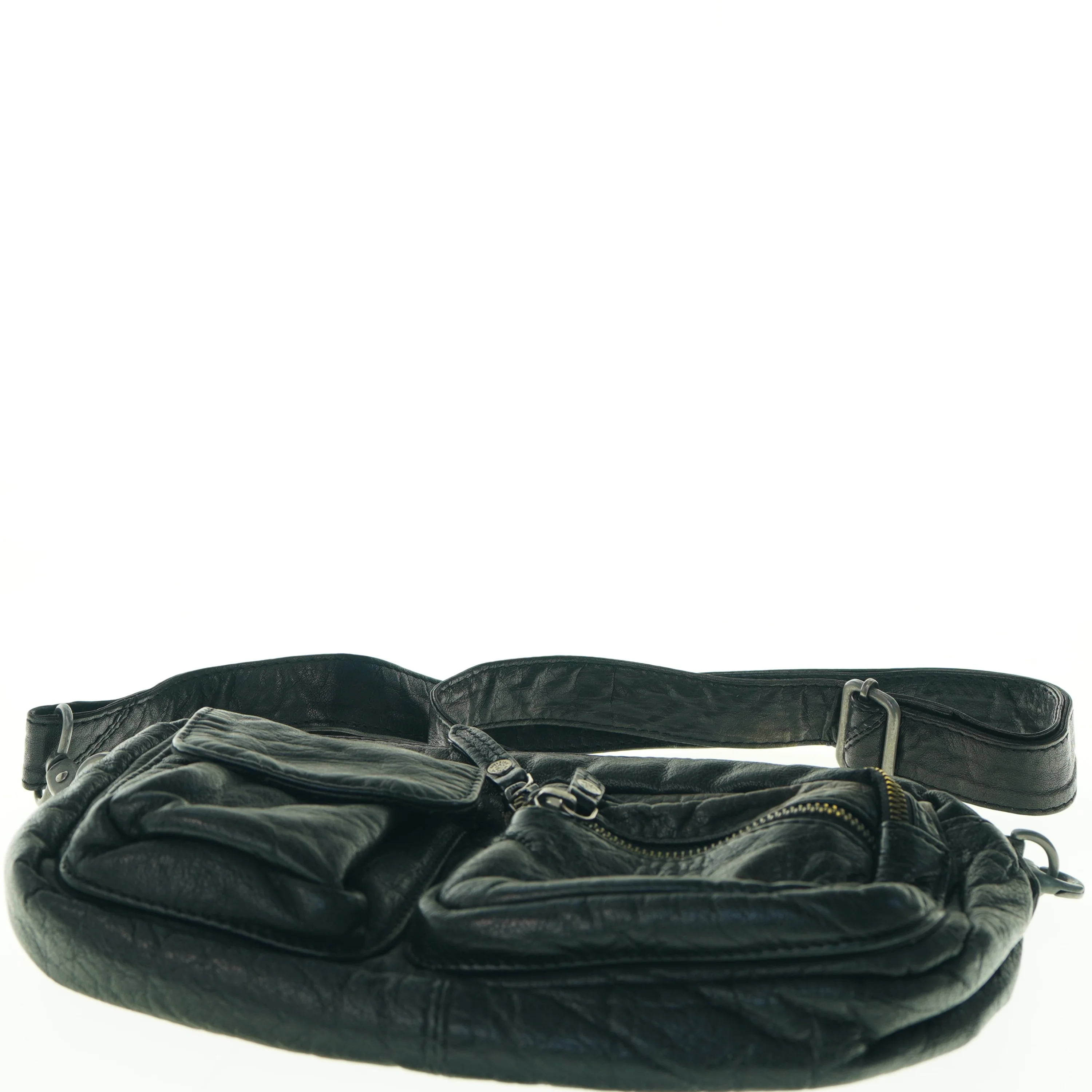 Sort skuldertaske fra Depeche Eu (str. 30 x 20 cm)