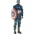 Captain America actionfigur med skjold (str. 30 x 11 cm)