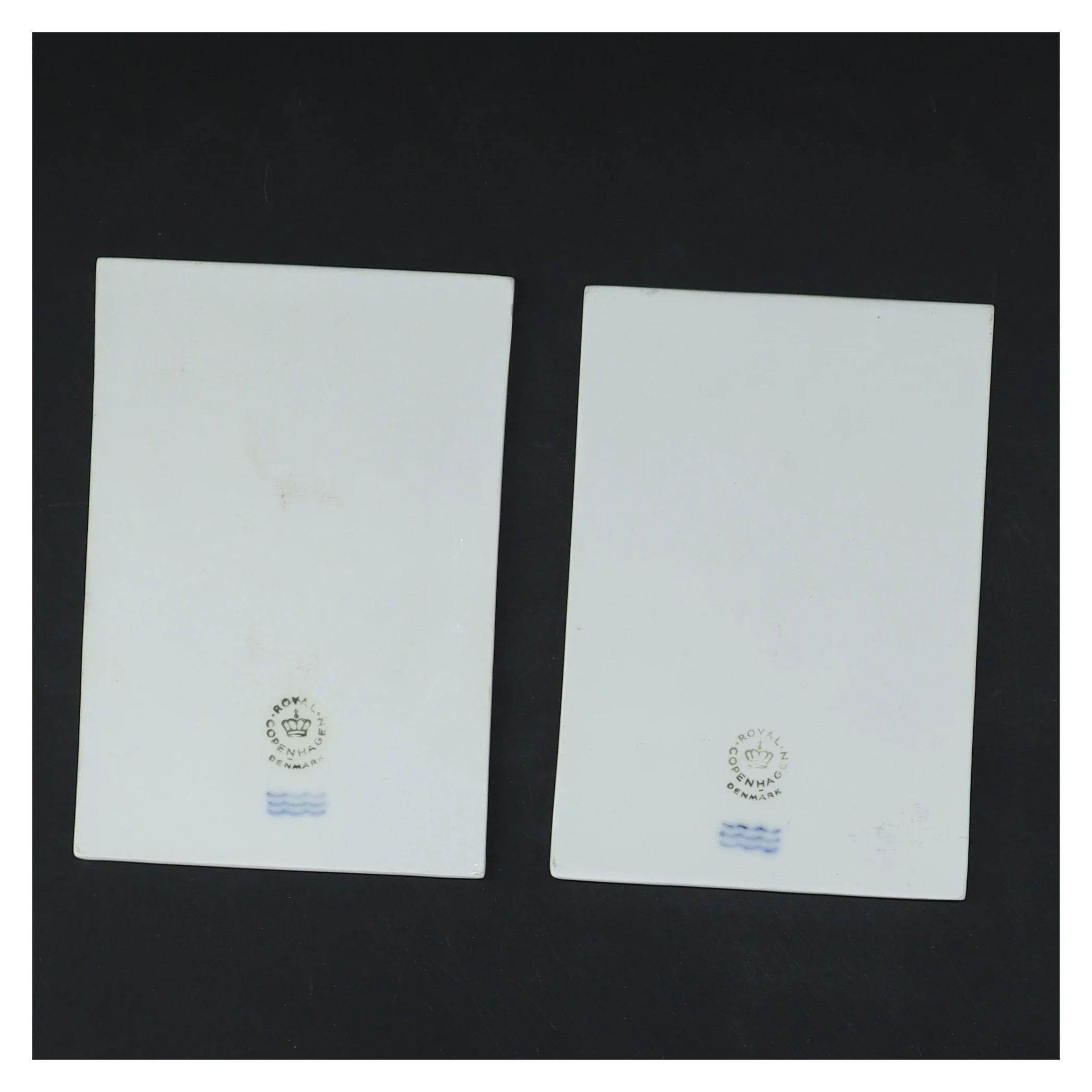  Dronning Margrethe og Prins Henrik platter fra Royal Copenhagen (str. 13x9 cm)