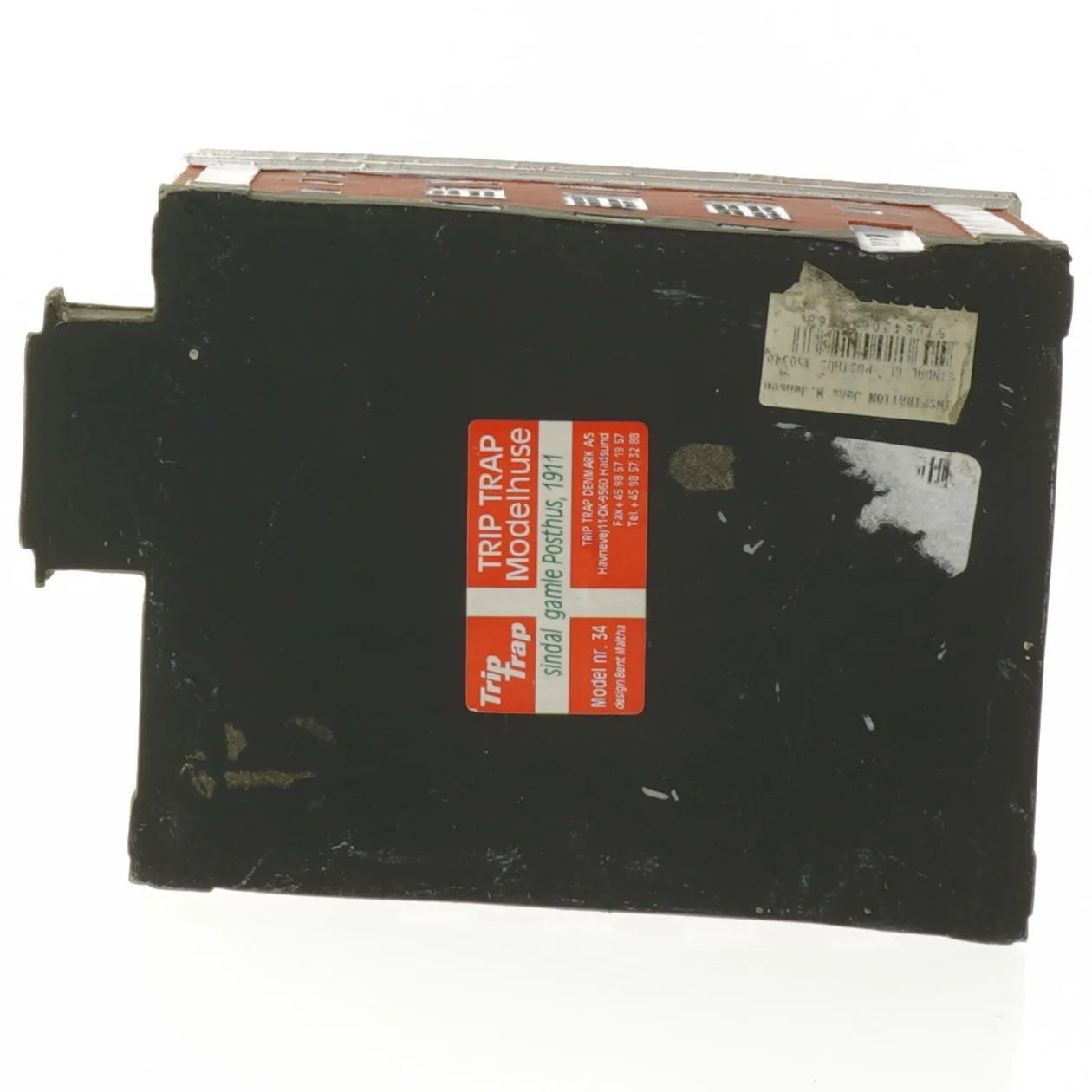 Rød miniature bygning fra Trip Trap (str. 16x16x12 cm)