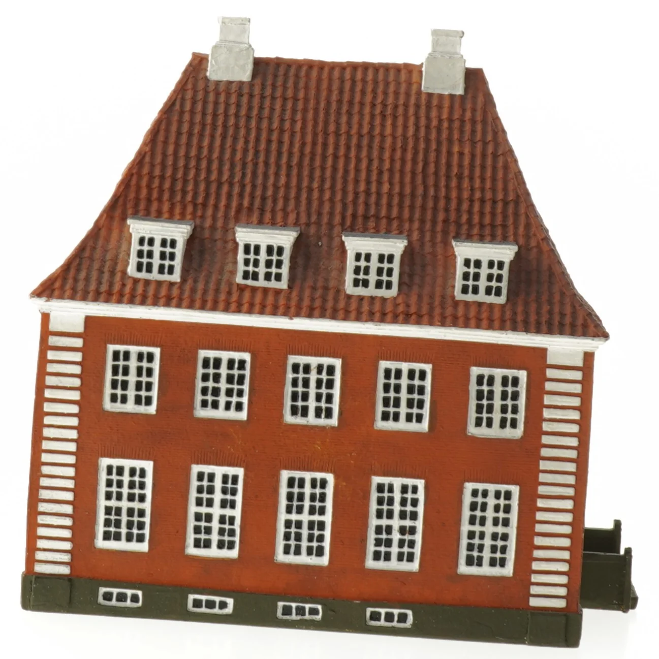 Rød miniature bygning fra Trip Trap (str. 16x16x12 cm)