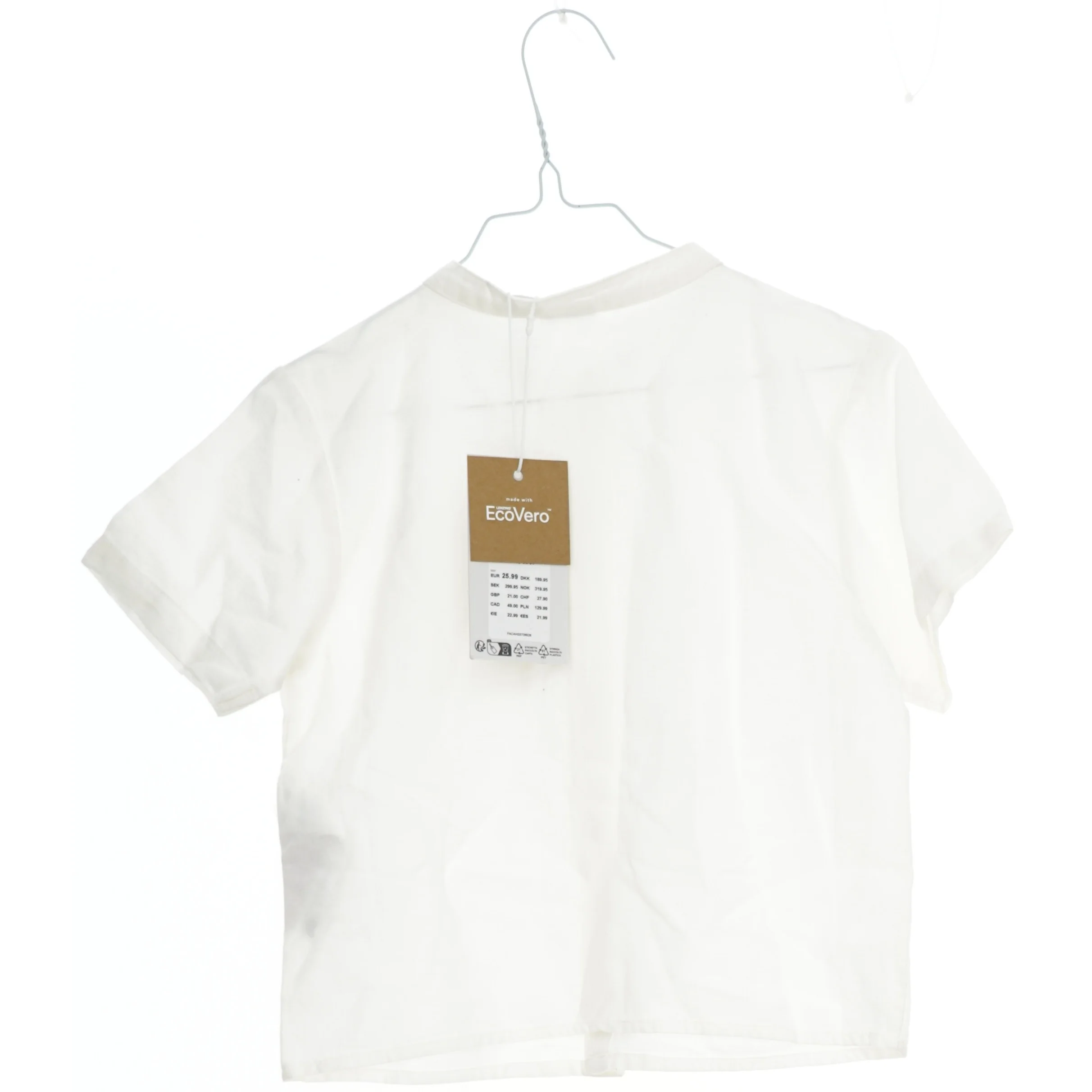 Hvid skjorte med kort ærmer fra Name It (str. 98)