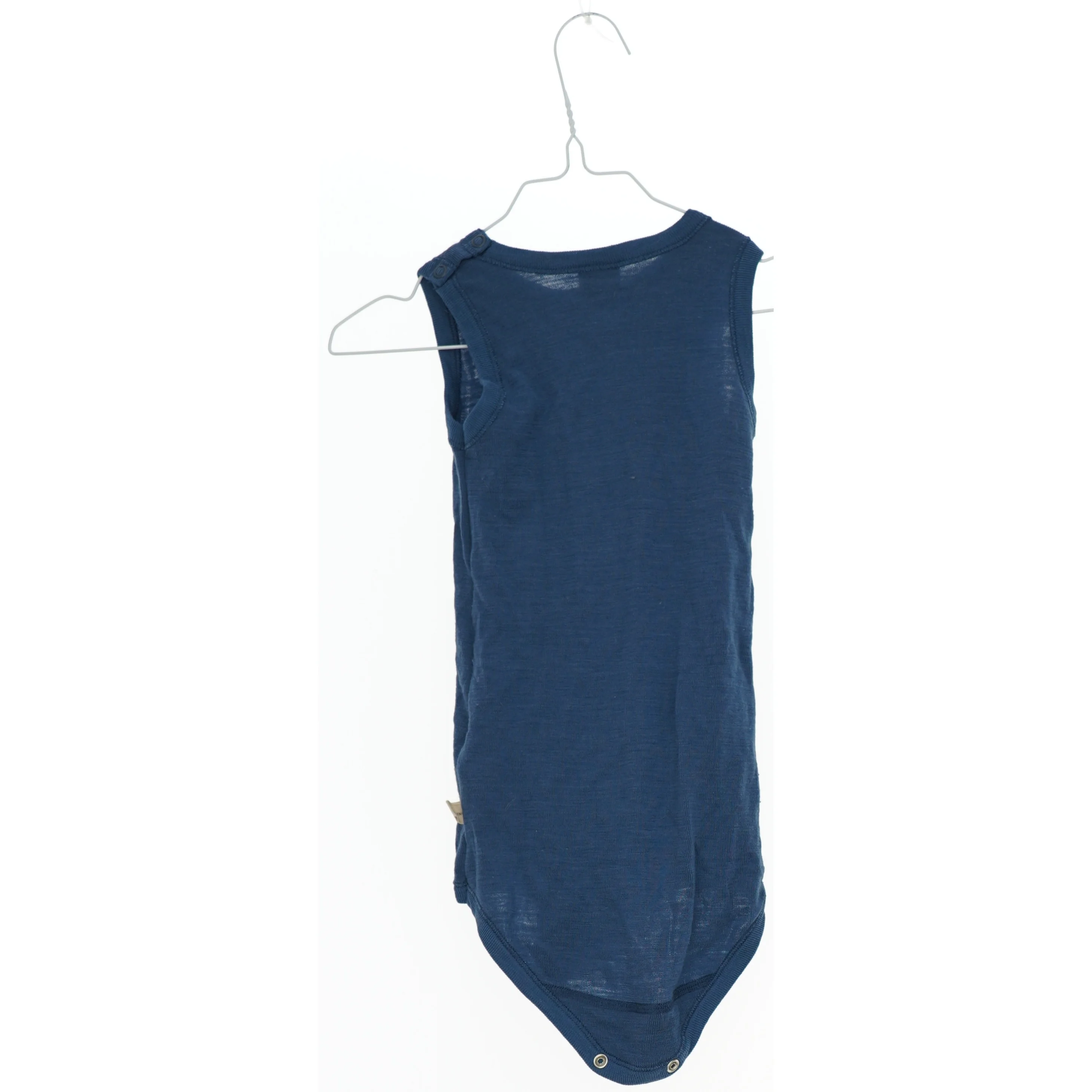 Blå uldbodystocking til baby fra Dilling (str. 92)