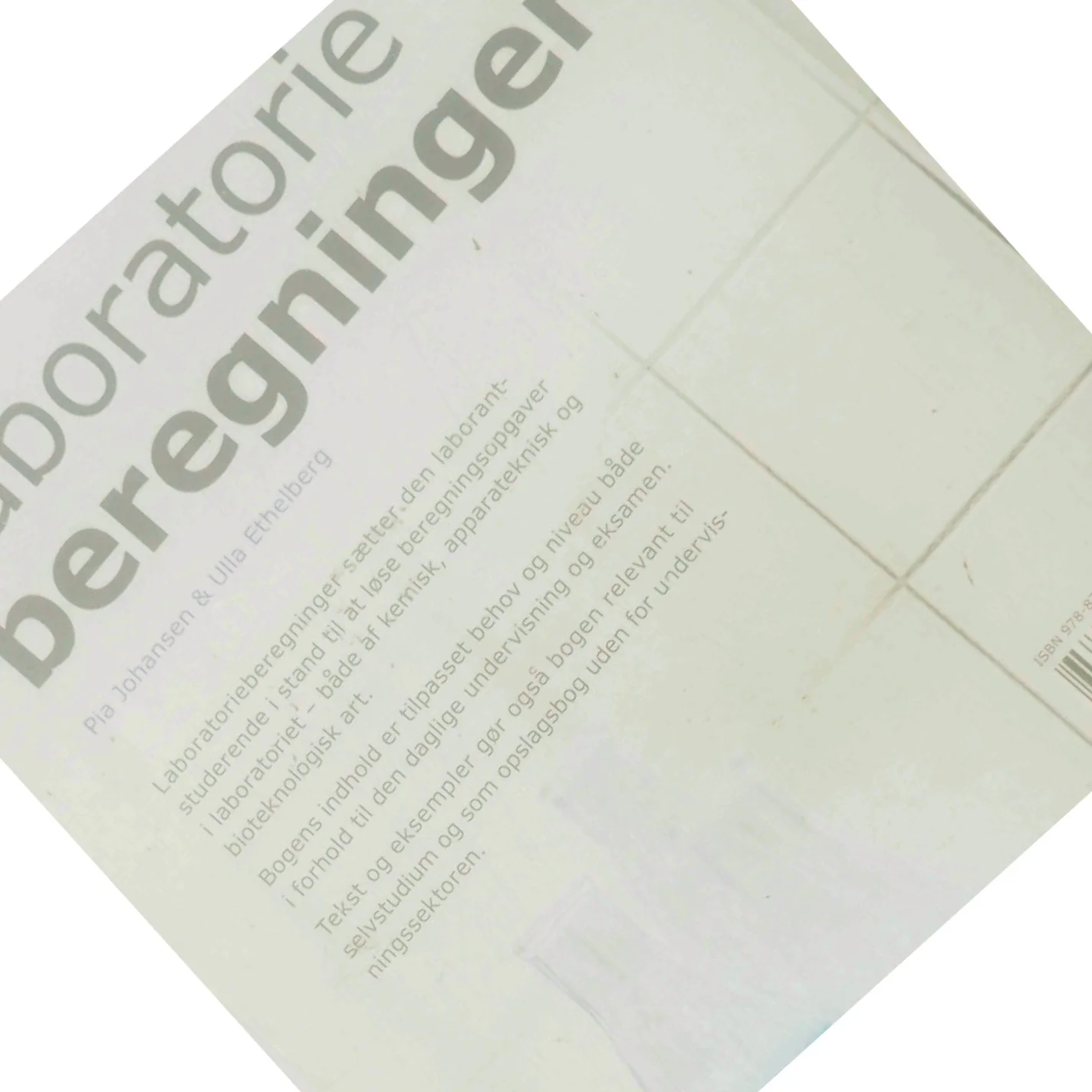Laboratorieberegninger af Pia Johansen (f. 1956) (Bog)