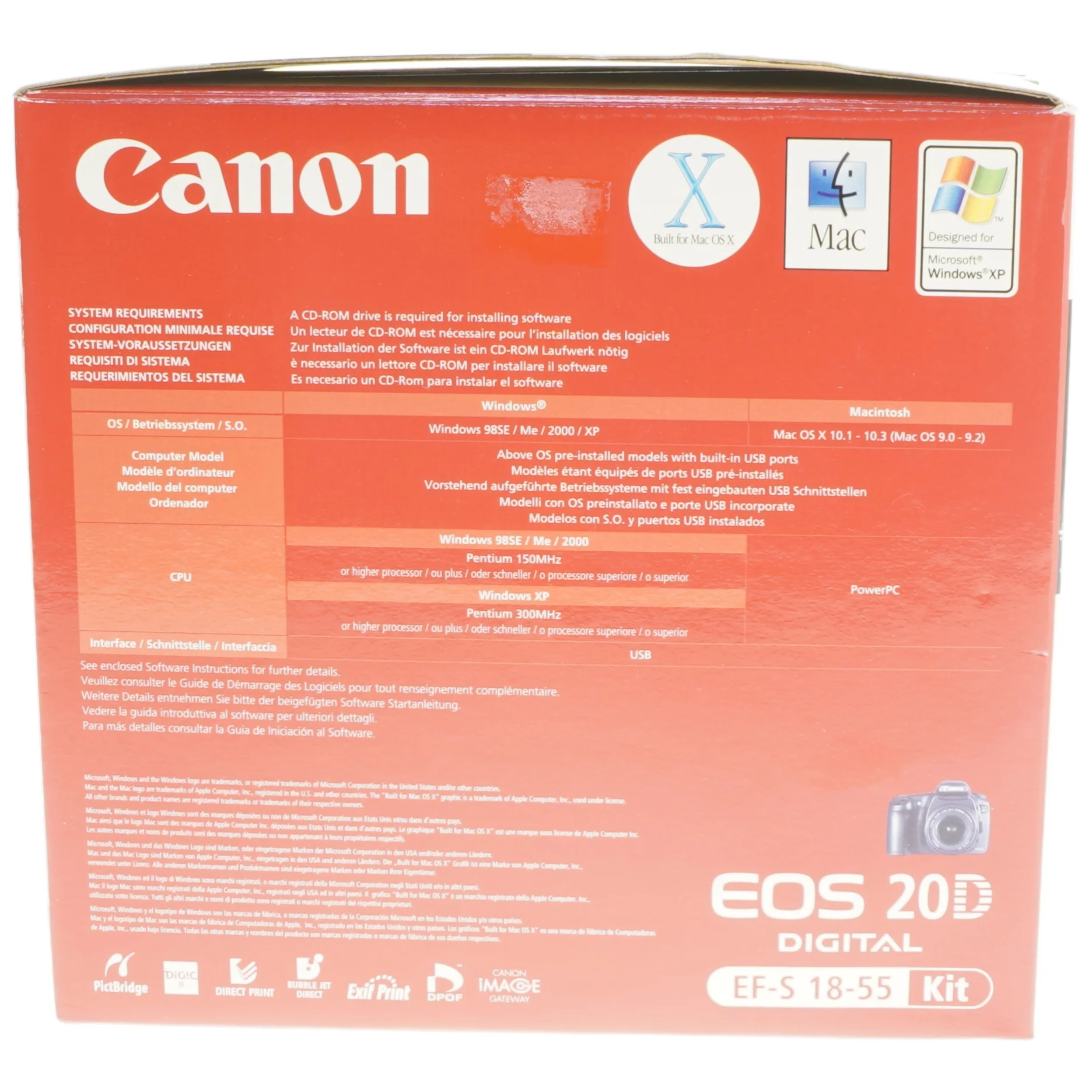  Kamera EOS 20D fra Canon