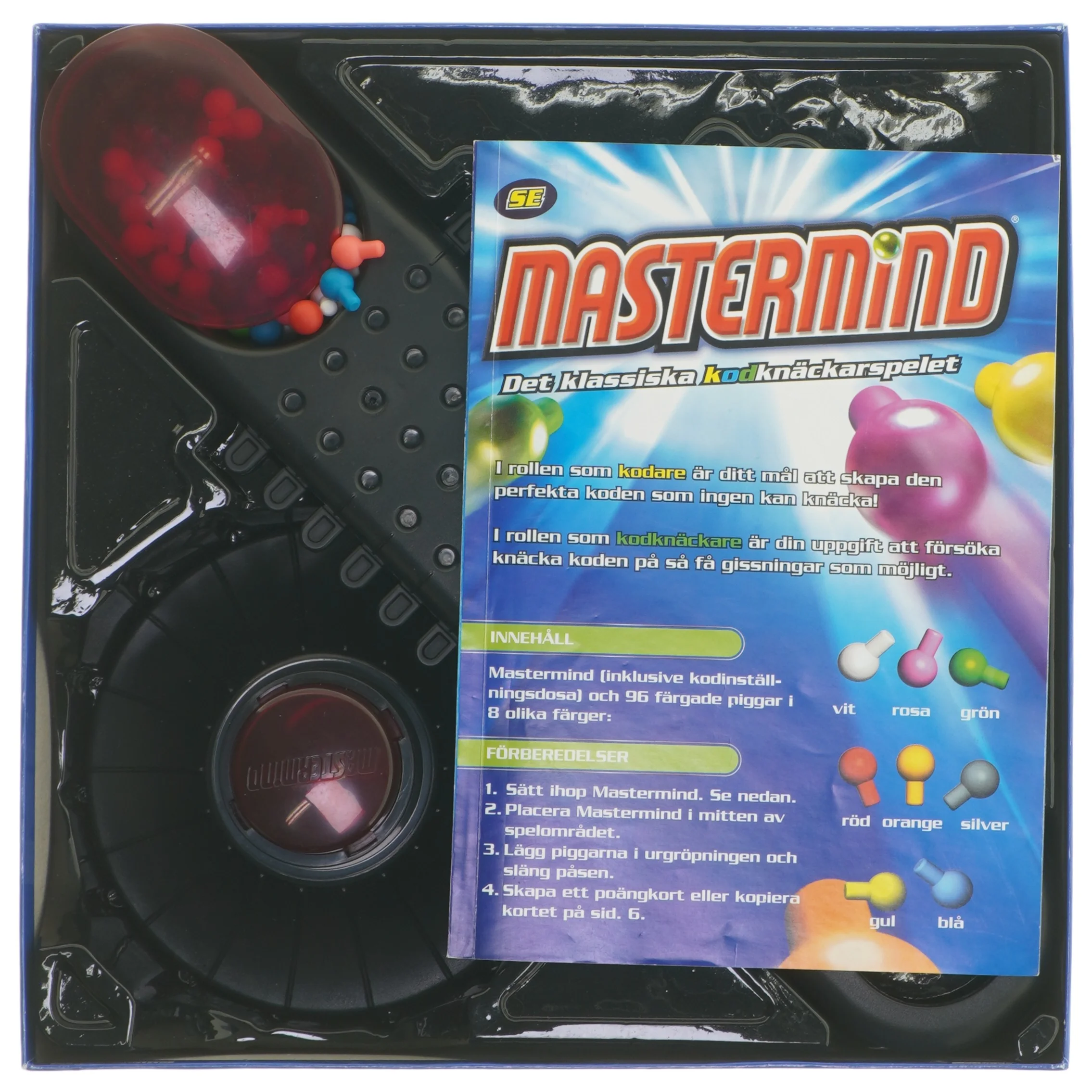 Mastermind brætspil fra Parker (str. 27x27 cm)