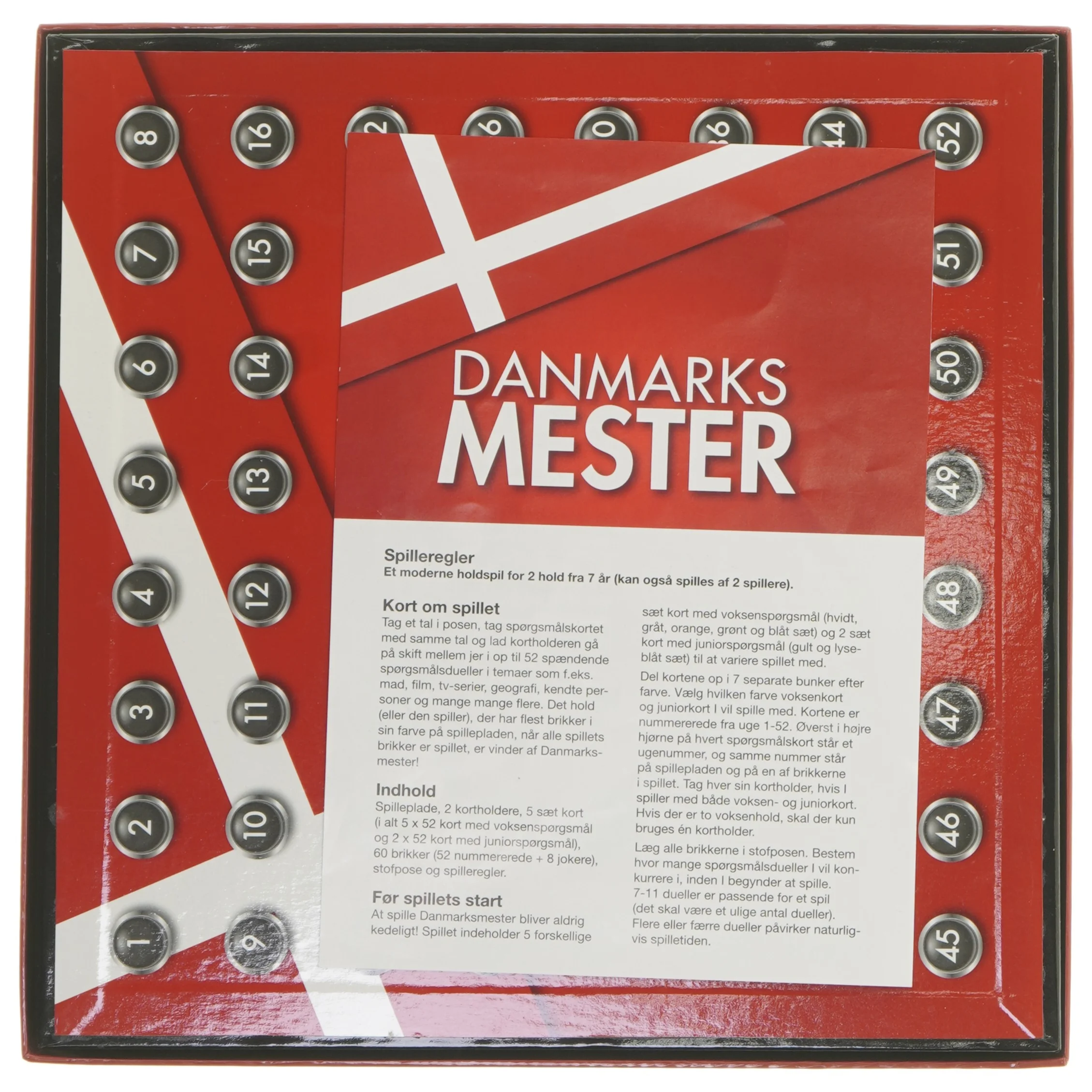 Danmarks Mester brætspil fra Alga (str. 27x27 cm)