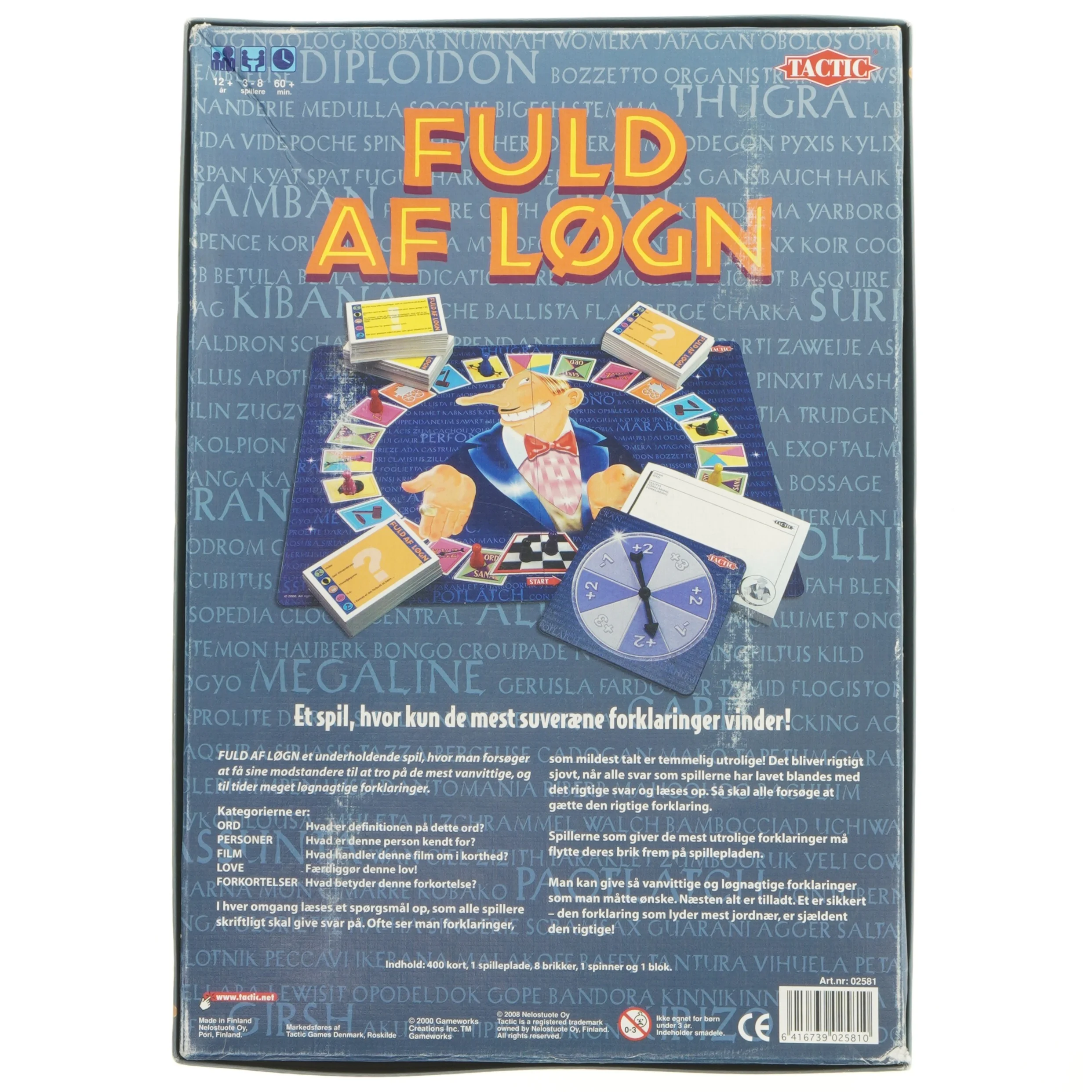 Fuld af Løgn brætspil fra Tactic (str. Ukendt)