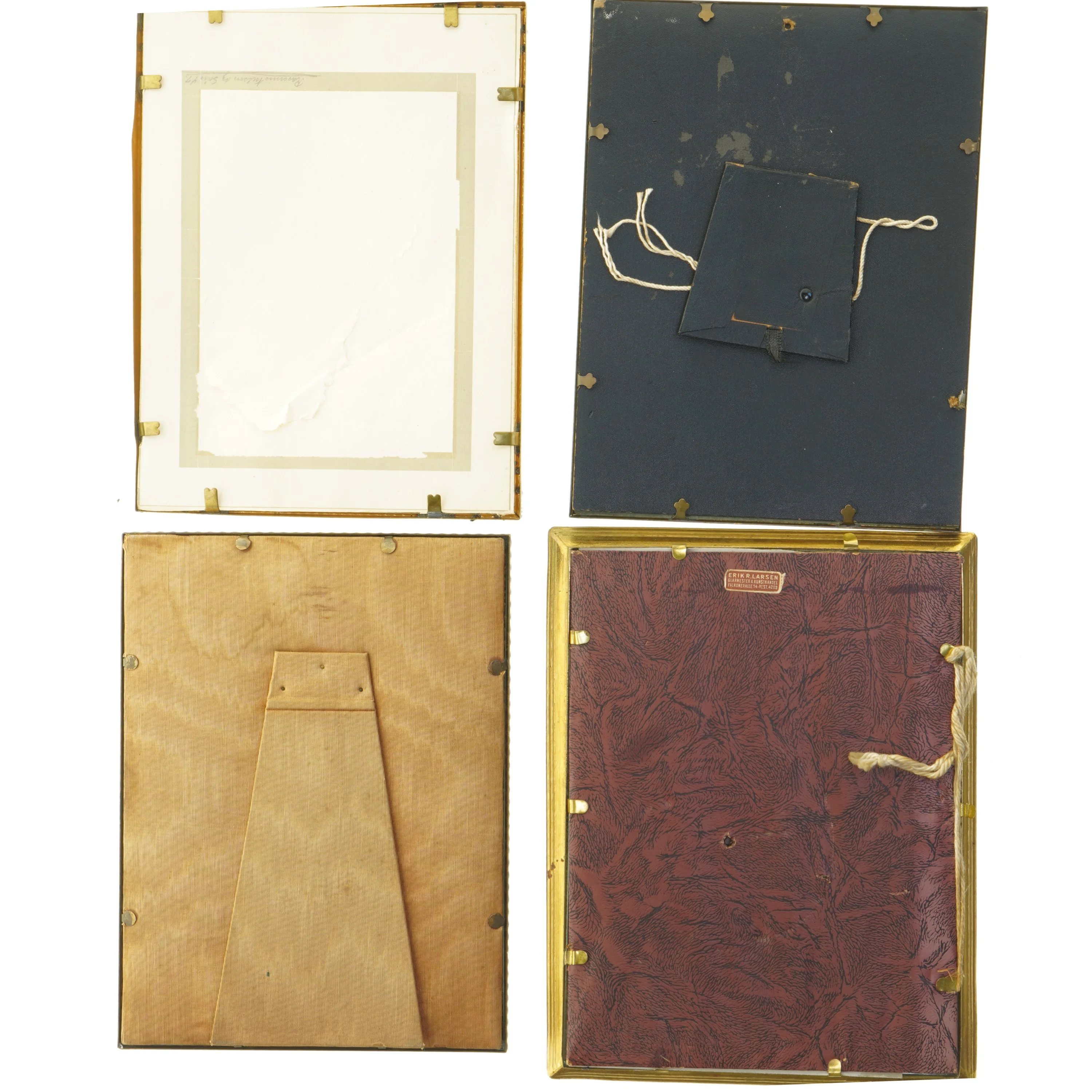 Guld billedrammer sæt (str. 4 stk 24,5x18,5 cm)