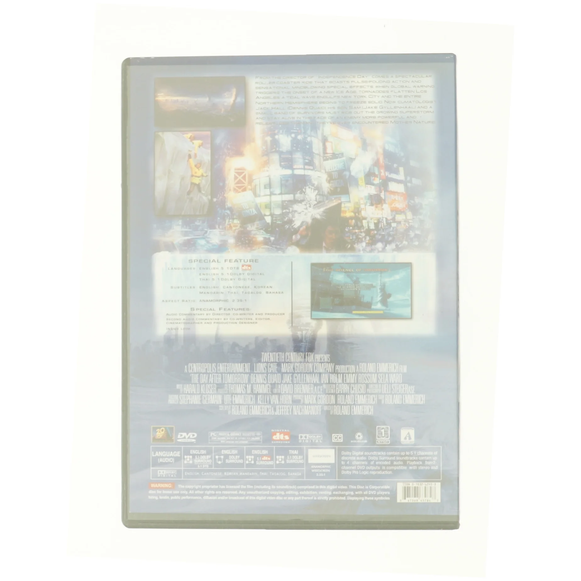 The day after tomorrow fra DVD