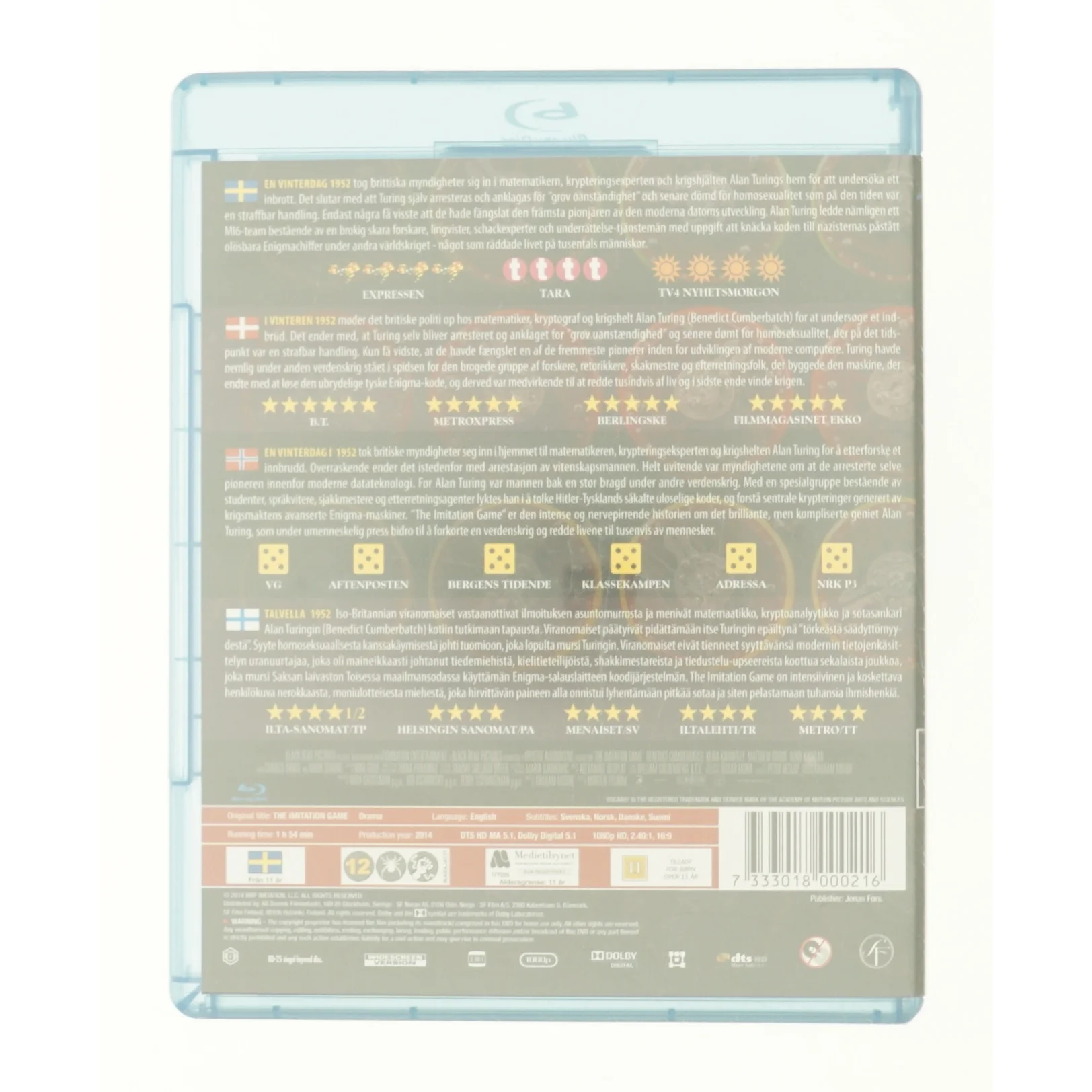 The Imitation Game fra DVD