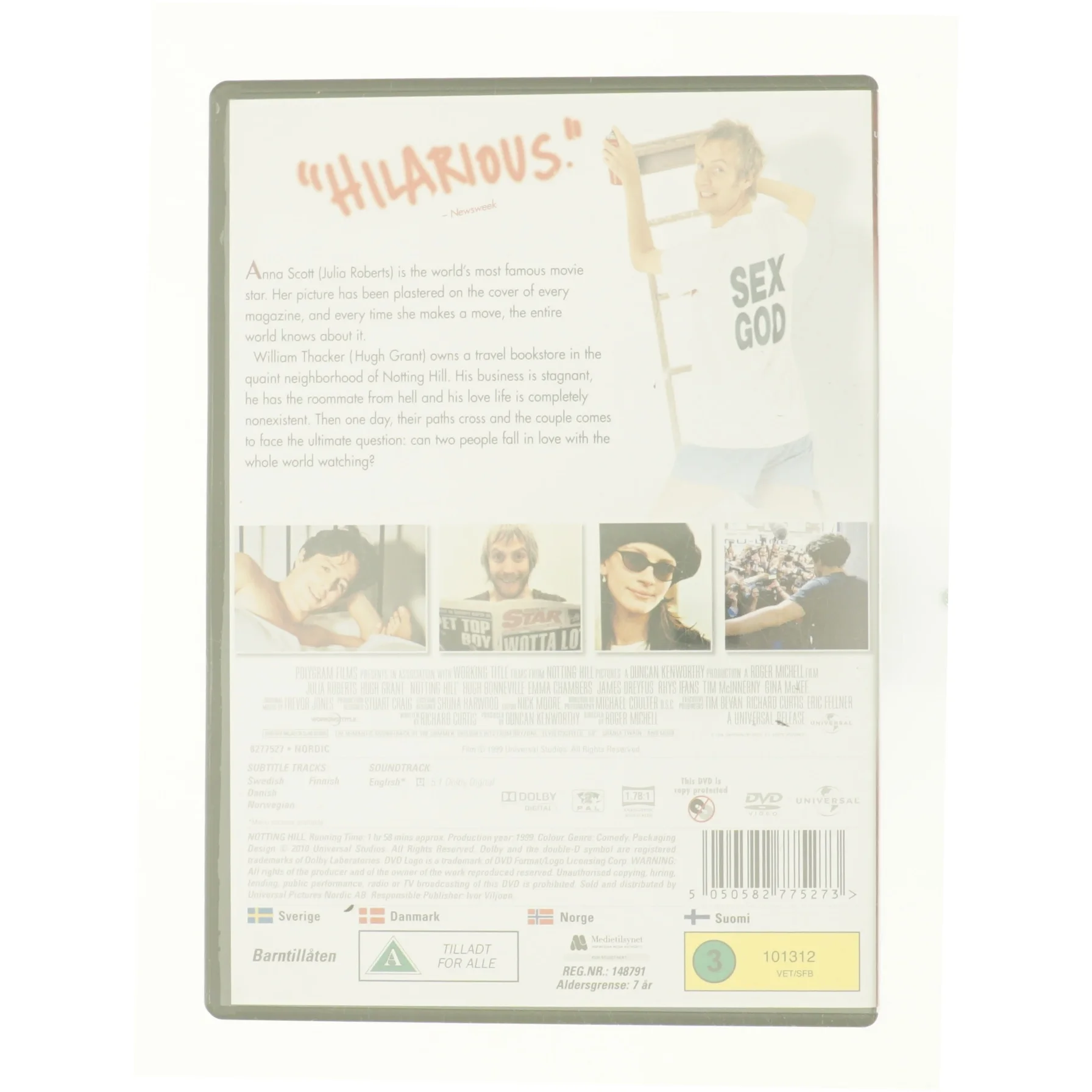 Notting Hill fra DVD