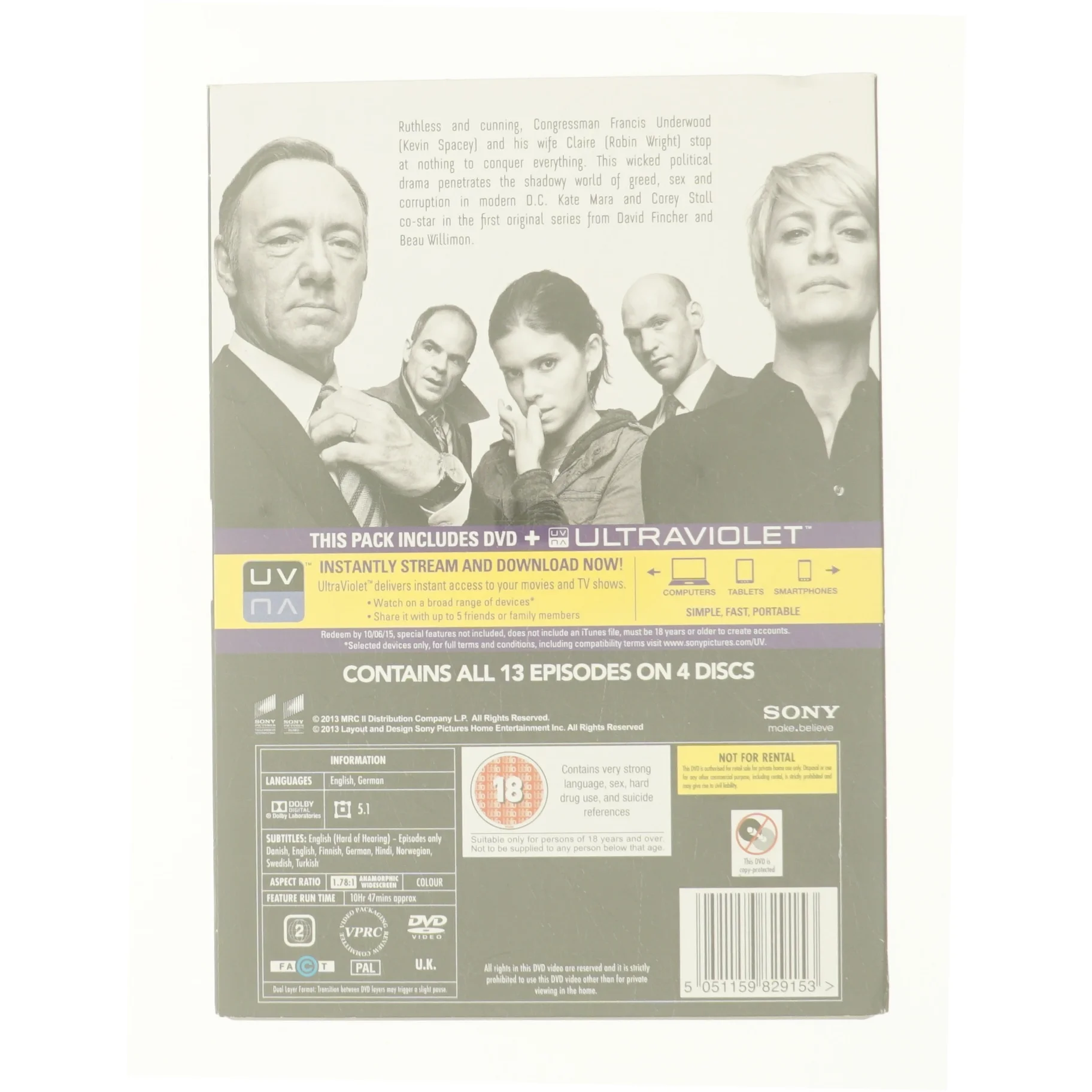 House of Cards fra DVD