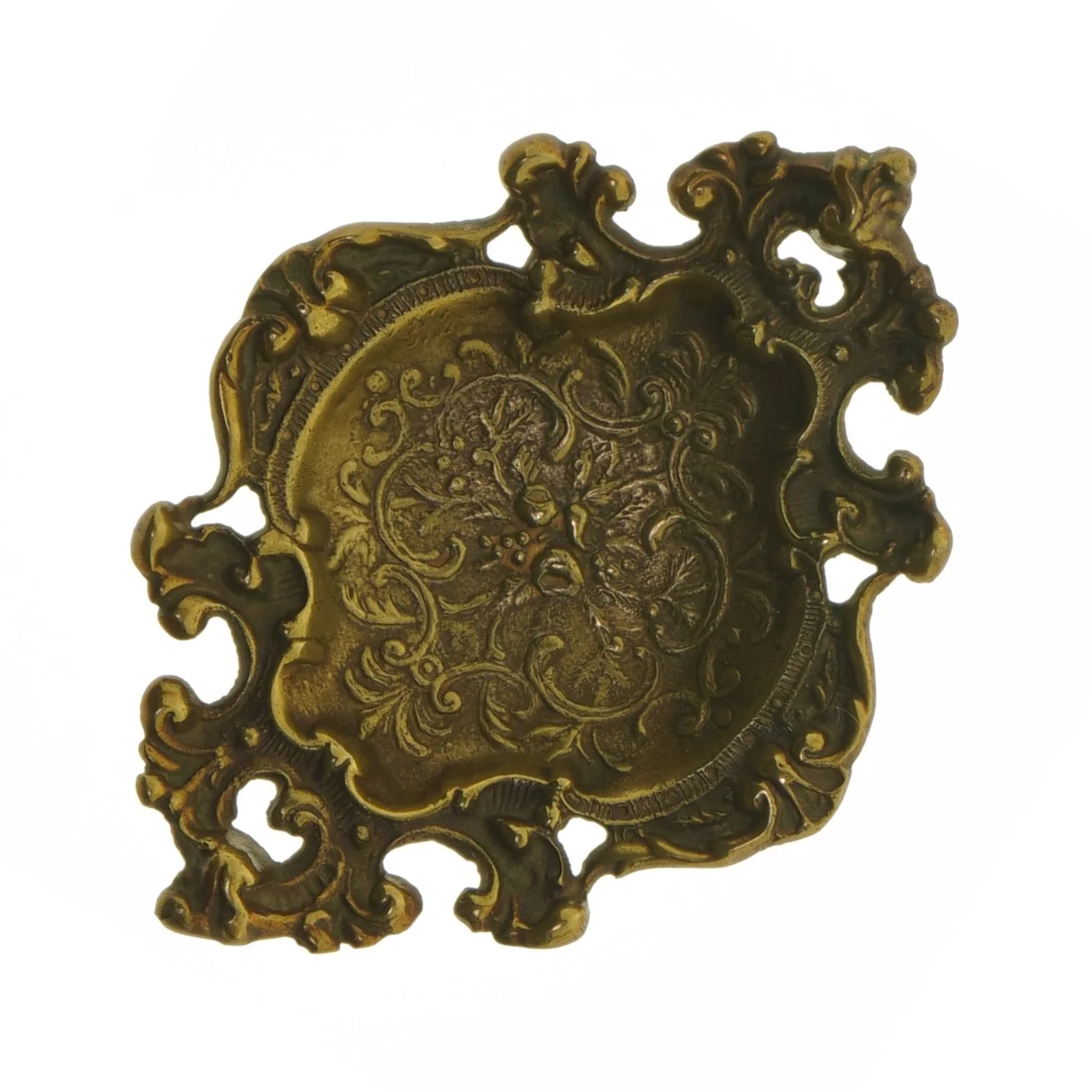 Dekorativ skål i messing (str. Ø 16x Ø 12 cm)