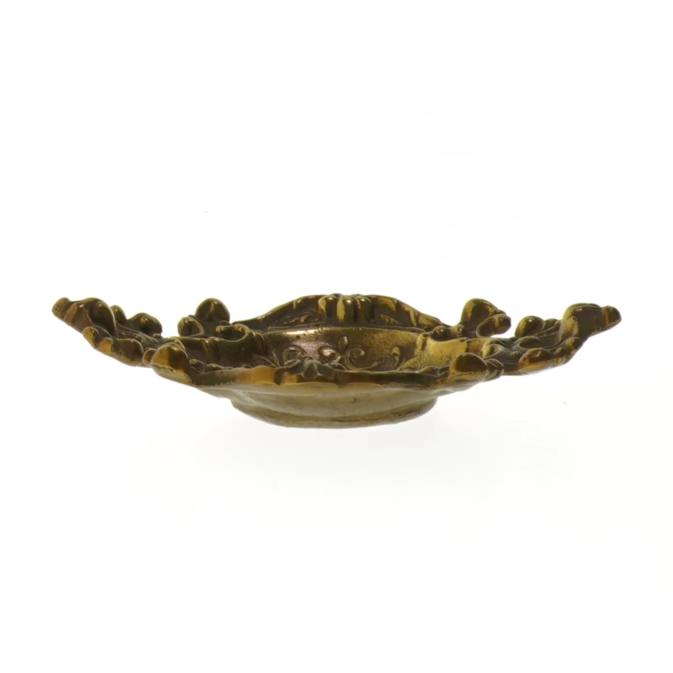 Dekorativ skål i messing (str. Ø 16x Ø 12 cm)