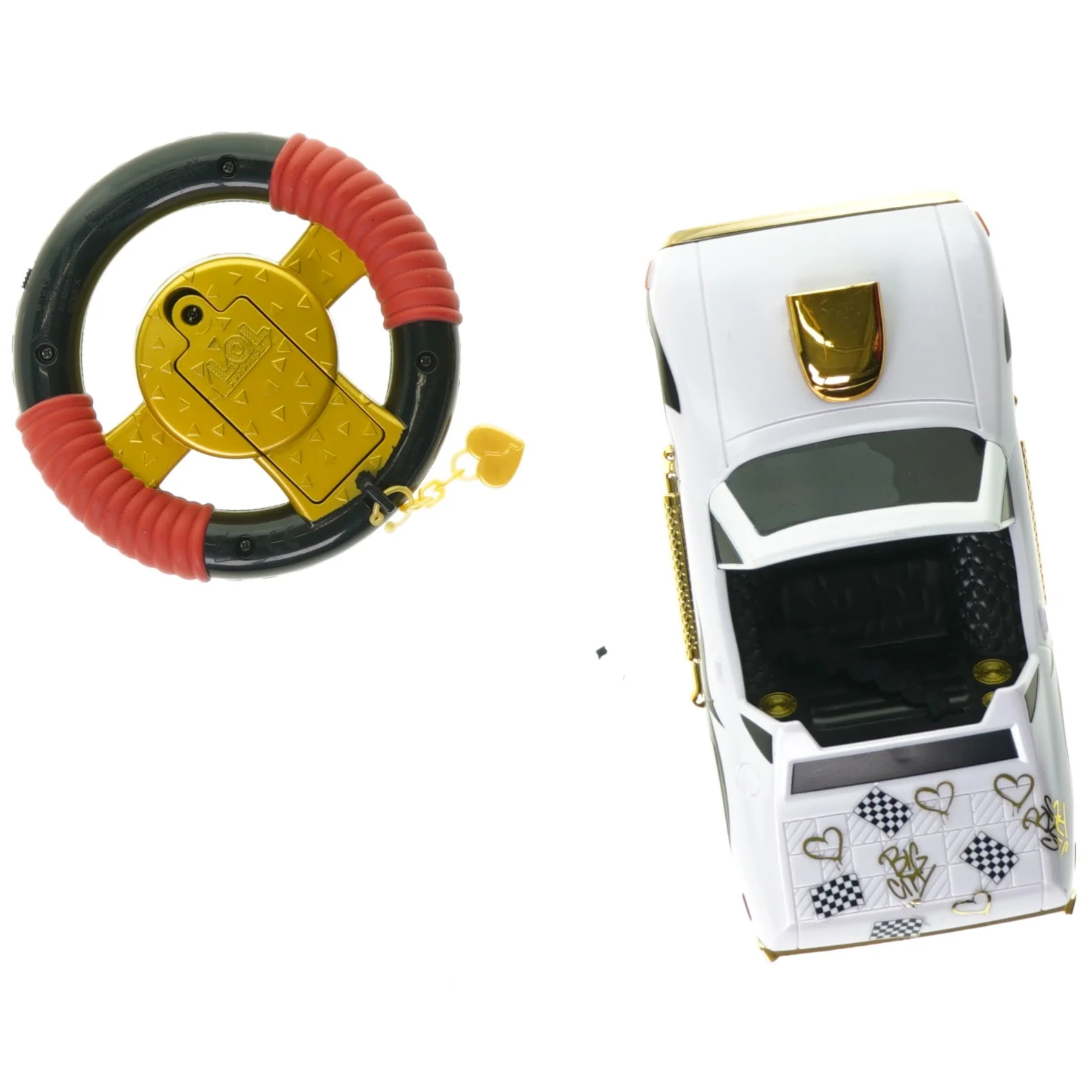 Legetøjsbil med tilhørende rat fra Lol Surprise (str. 21 x 10 x 5 cm)