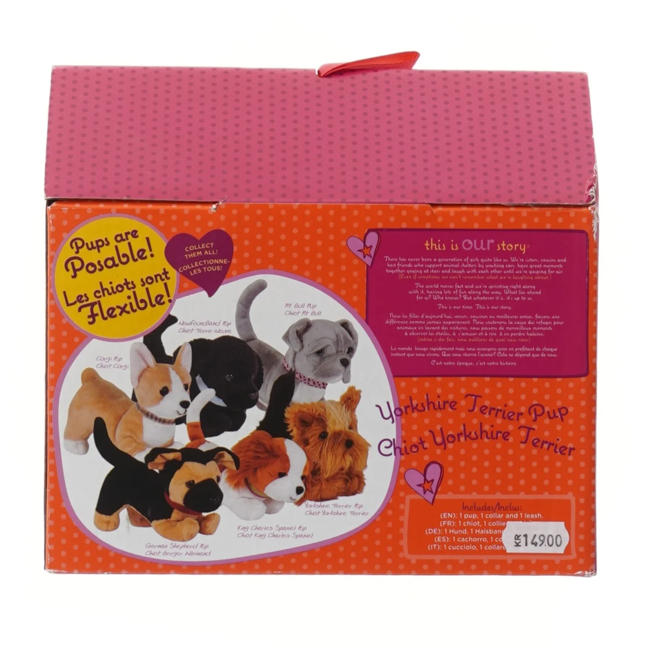 Yorkshire Terrier Dukke fra Our Generation (str. 20x20x10 cm)