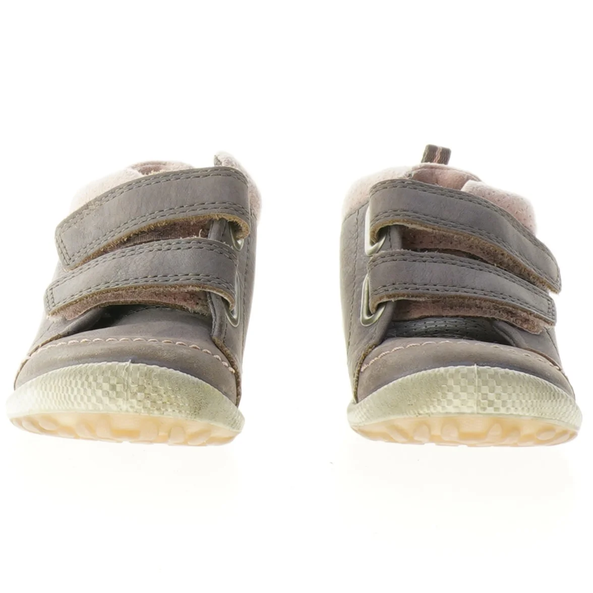 Grå og pink børnesko med velcro fra Ecco (str. 23)