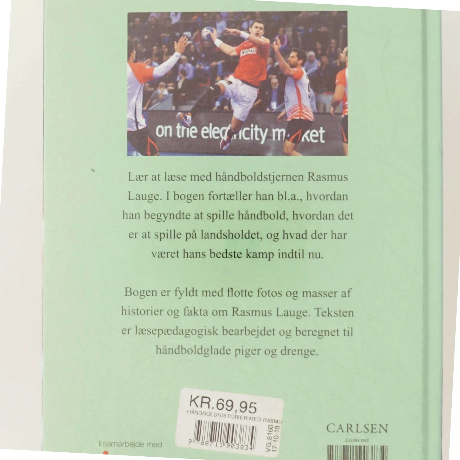 Håndboldhistorier med Rasmus Lauge af Ole Sønnichsen (Bog)