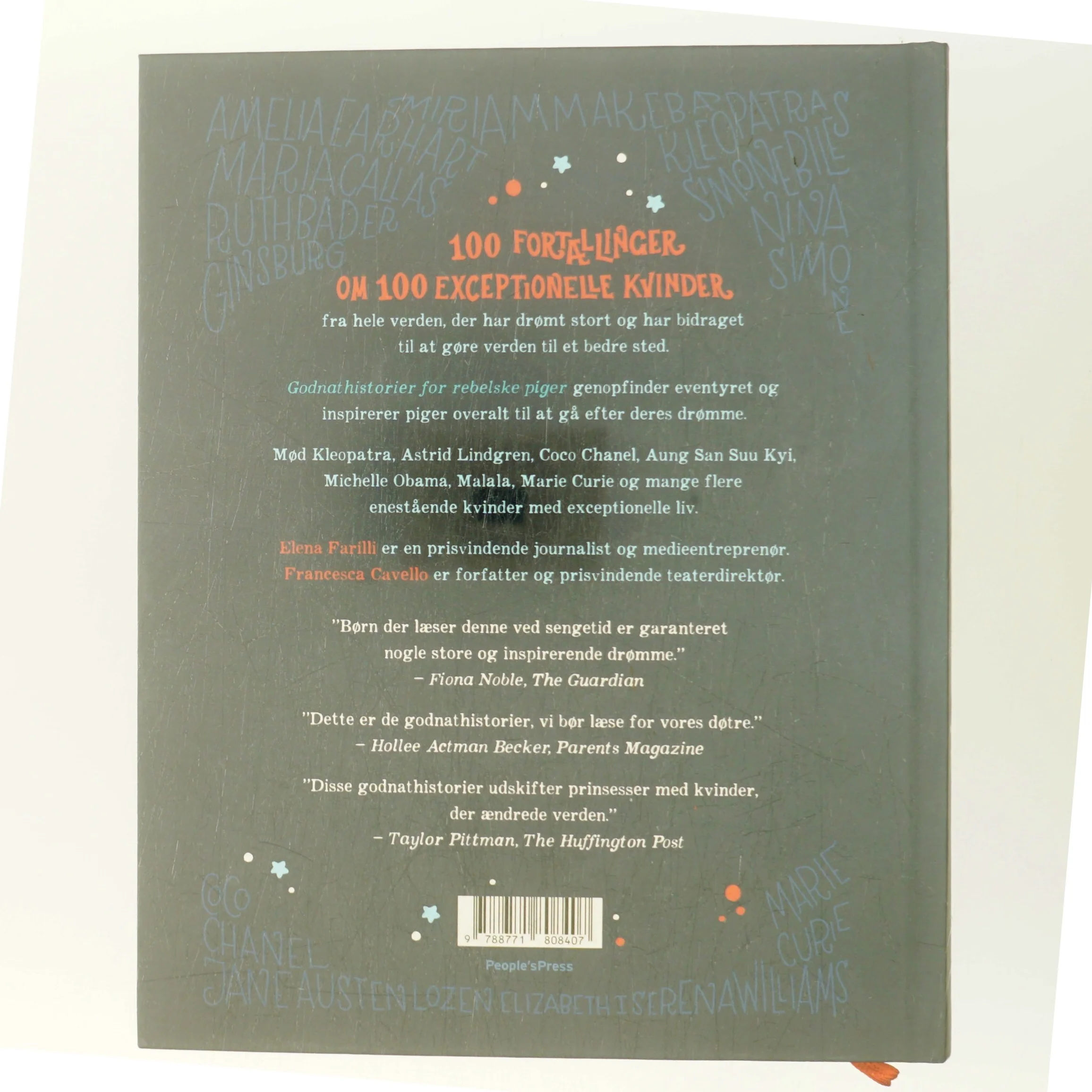 Godnathistorier for rebelske piger : 100 fortællinger om exceptionelle kvinder af Elena Favilli (Bog)