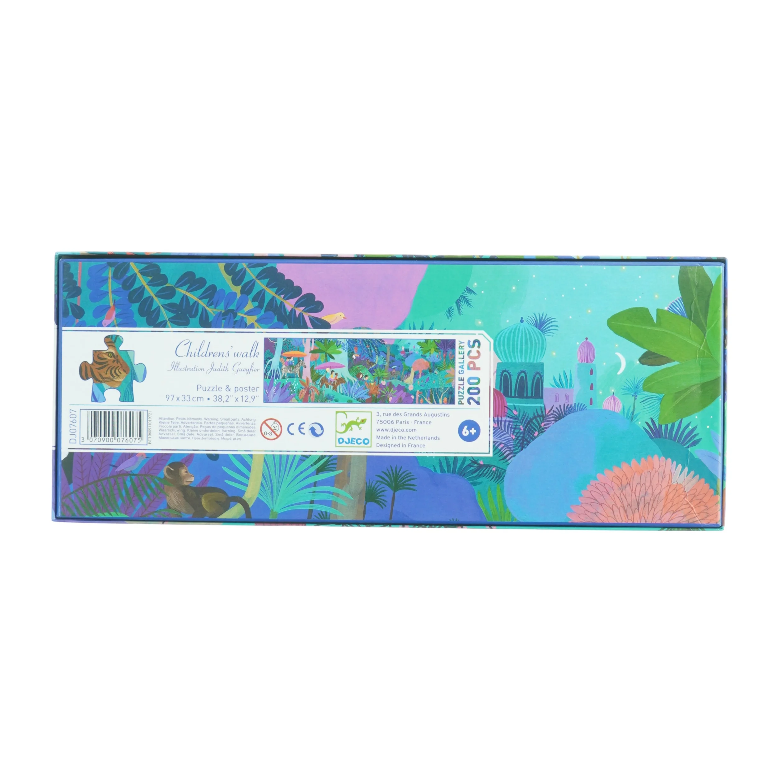 Djeco Puzzle Gallery Børnepuslespil fra Djeco (str. 97 x 33 cm)