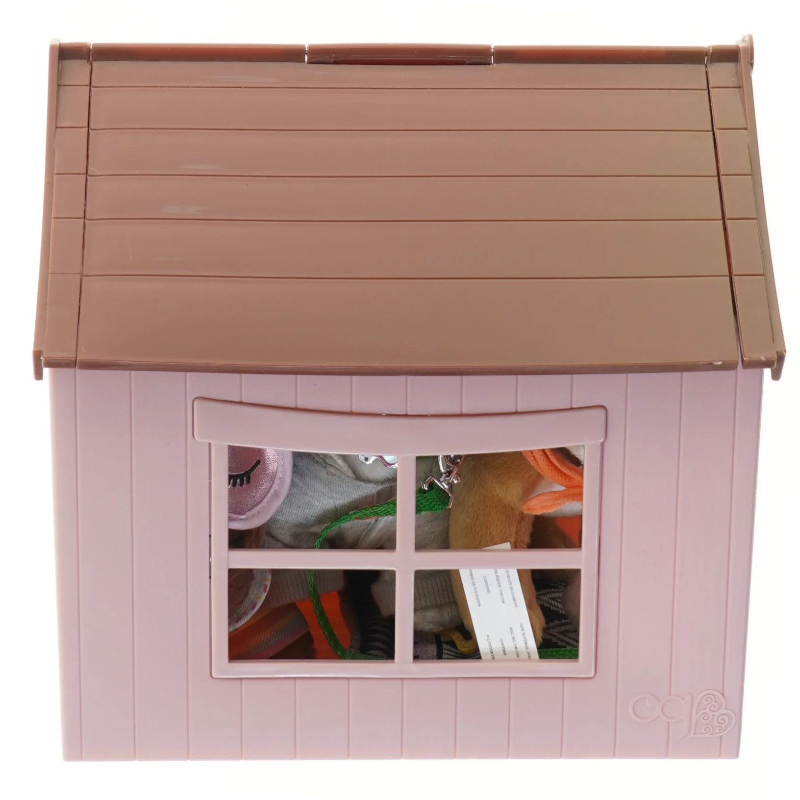 Hundehus med legetøjsdyr fra Our Generation (str. 24x25x17 cm)