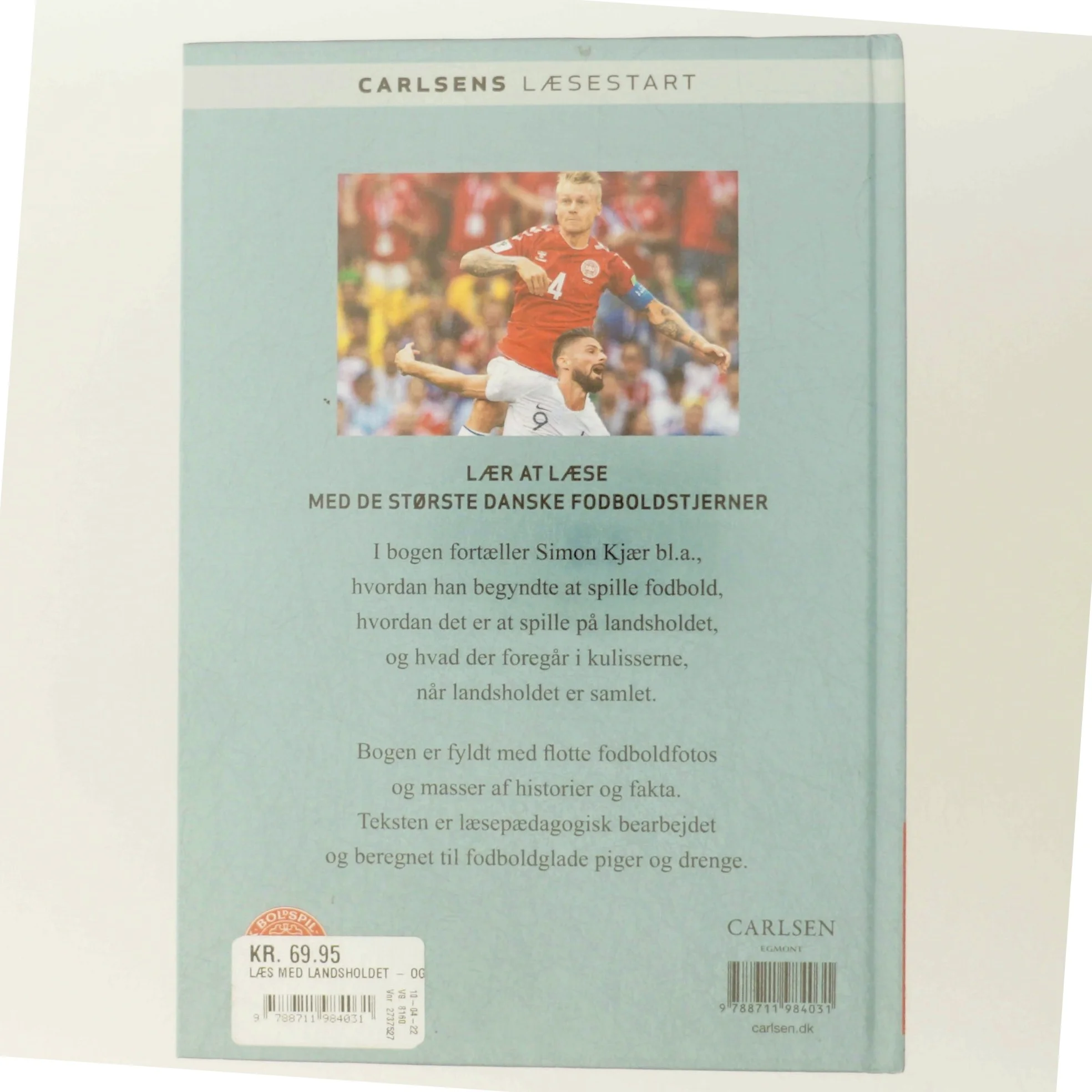 Læs med landsholdet og Simon Kjær af Ole Sønnichsen (Bog)