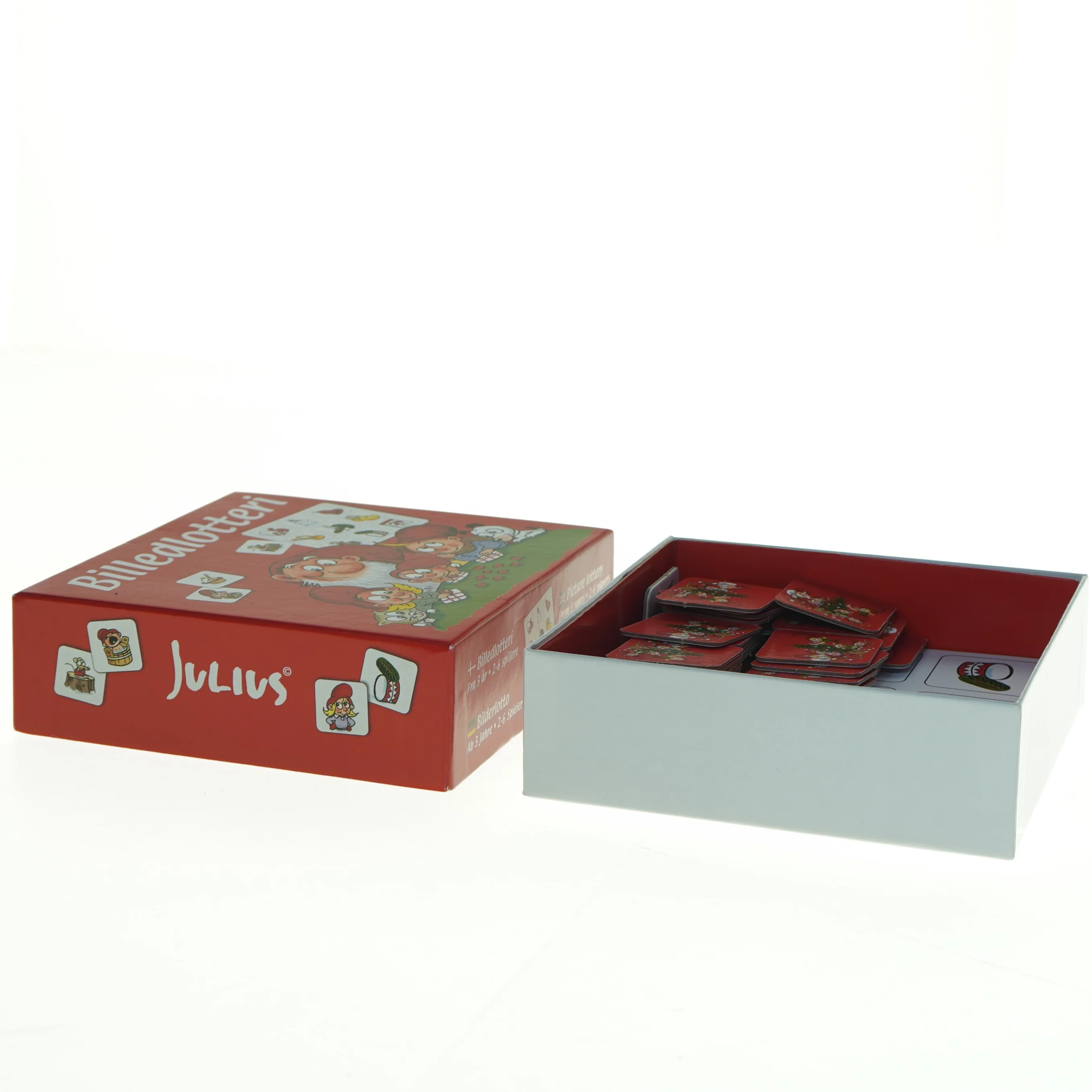 Jule-Billedlotteri fra Julius (str. 14 x 14 x 4 cm)