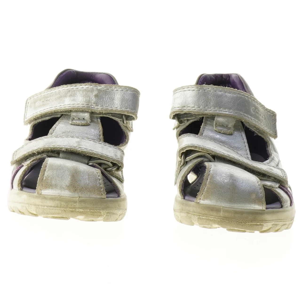 Sølvfarvede børnesandaler fra Ecco (str. 25)