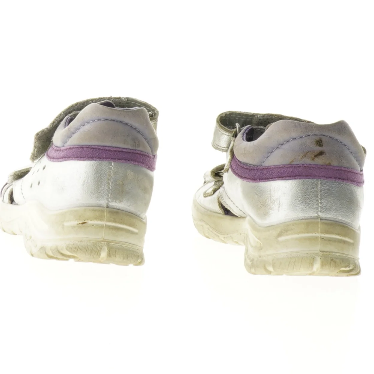 Sølvfarvede børnesandaler fra Ecco (str. 25)