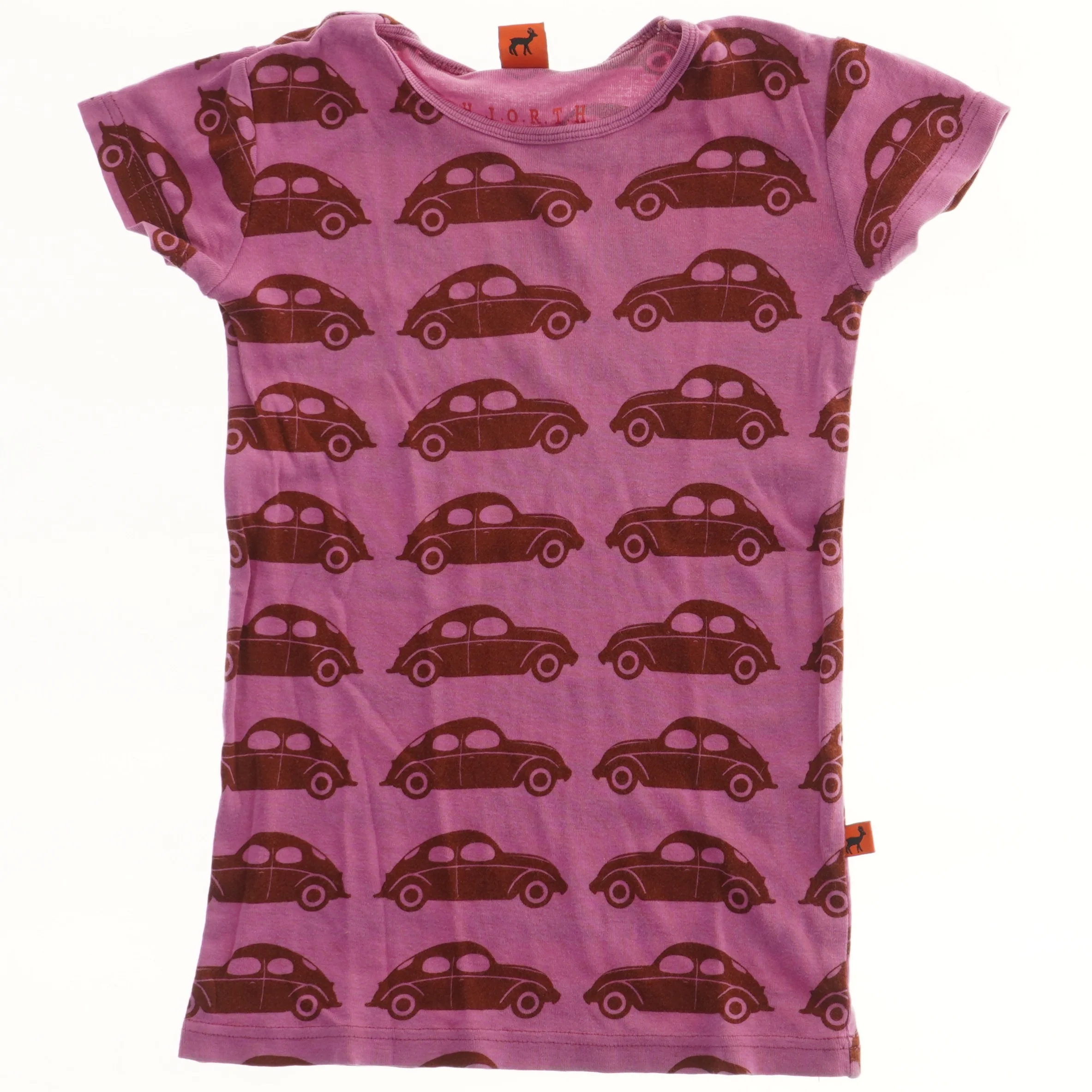 Hjorth t-shirt med bilprint (str. 116)