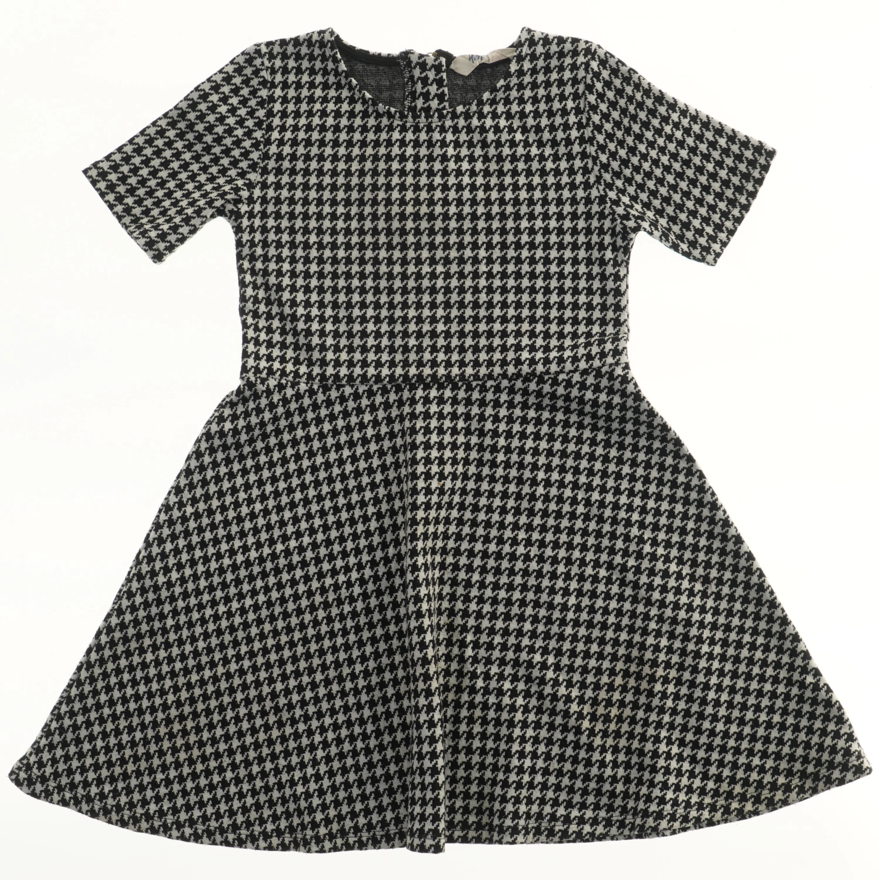 Kortærmet kjole med mønster fra H&M (str. 128)