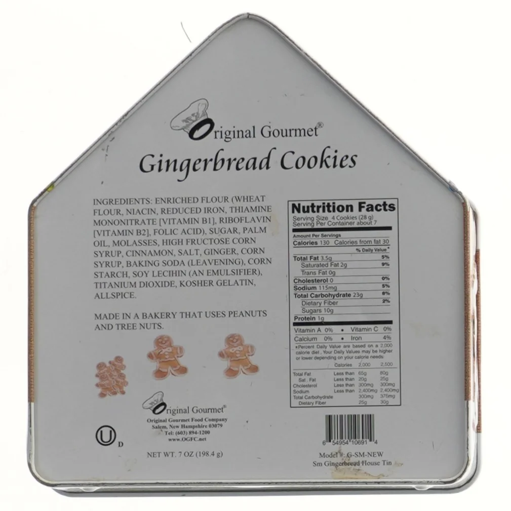 Gingerbread cookie tin (str. 18x19 cm)
