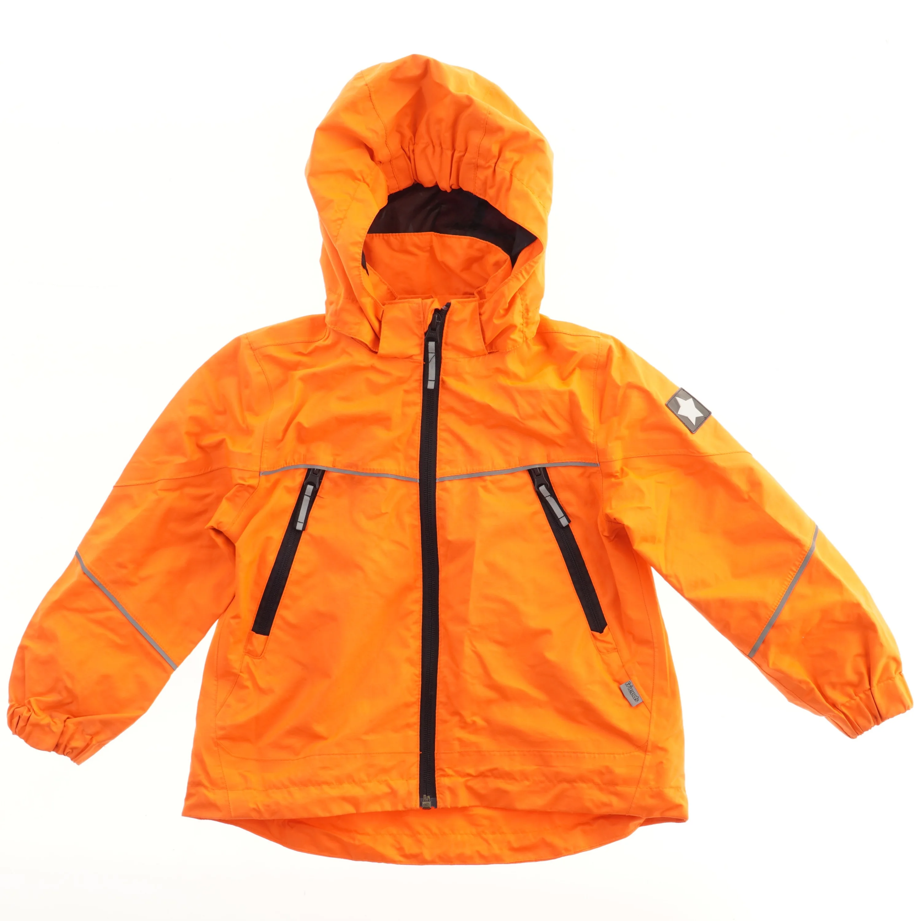 Orange jakke med hætte fra Friends (str. 104)