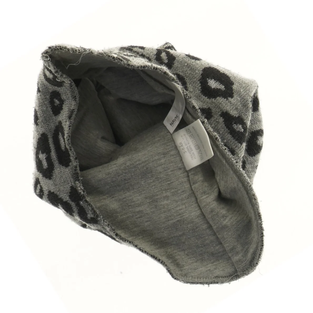 Grå leopardmønstret elefanthue til børn (str. 110)