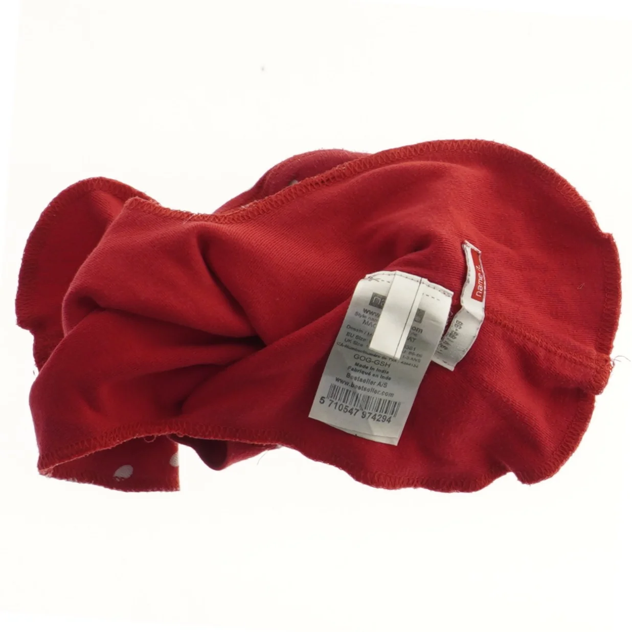 Rød elefanthue til børn fra Name It (str. 98)