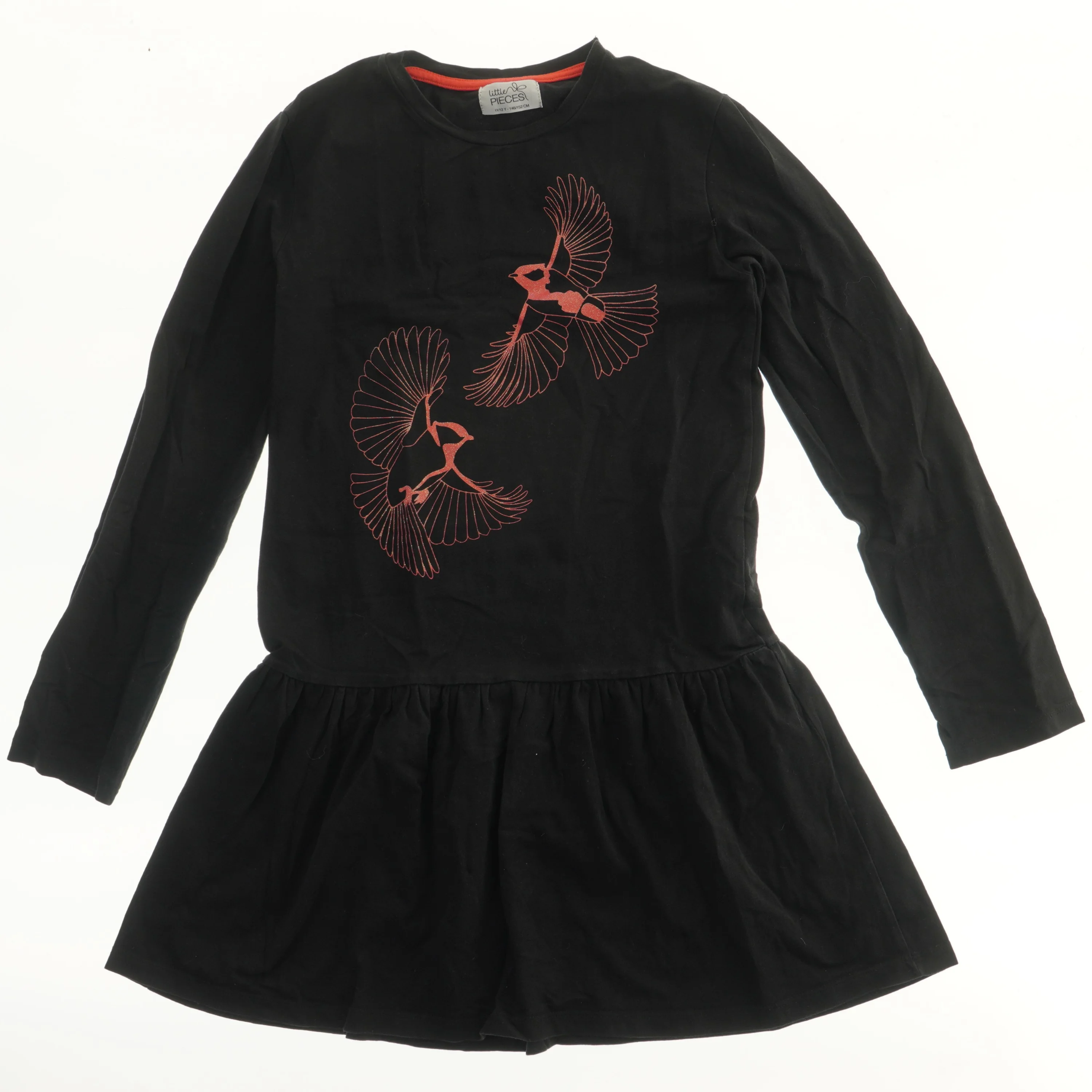 Little pieces kjole med fuglemotiv  (str. 152)