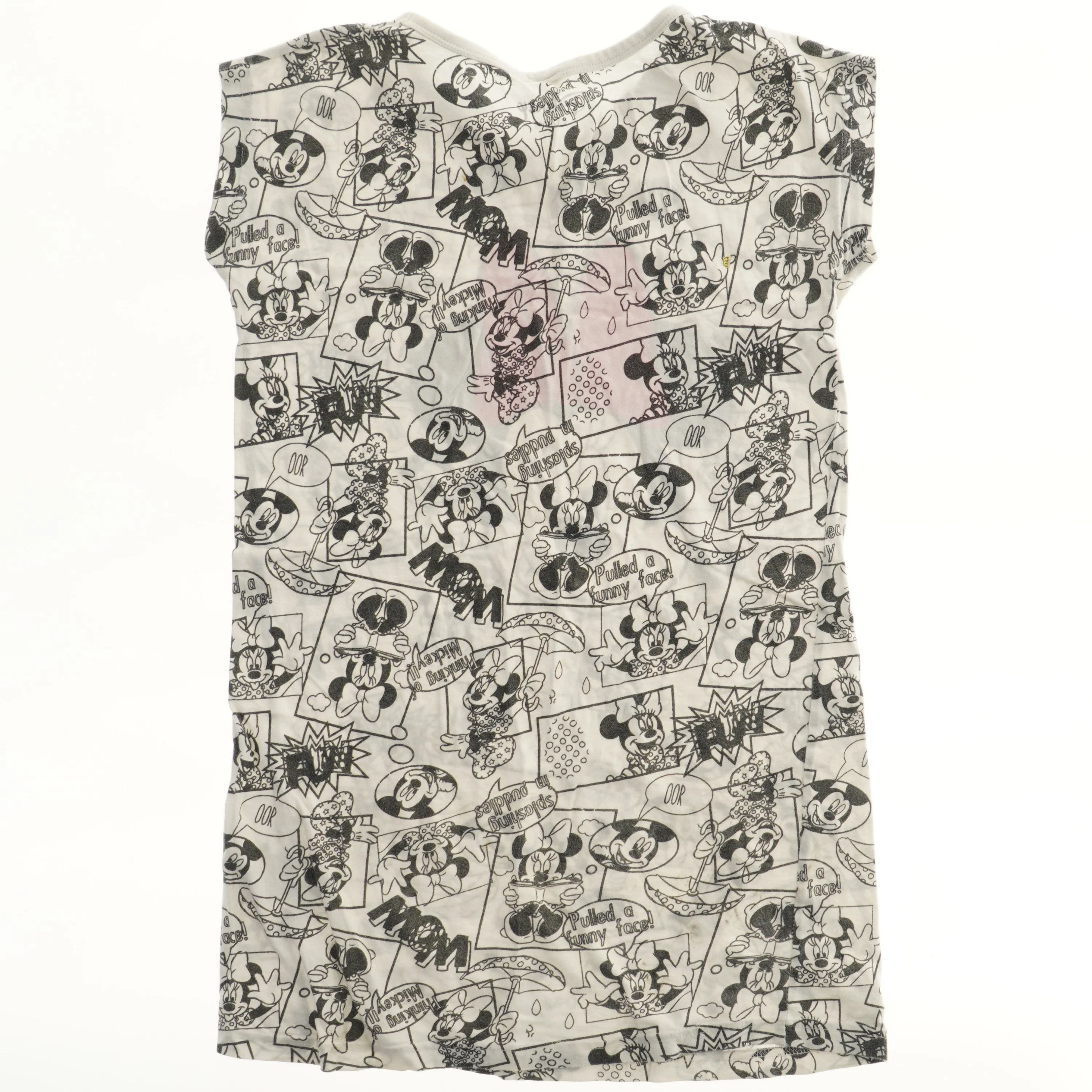 Kortærmet kjole med Minnie Mouse motiv fra Disney (str. 140)