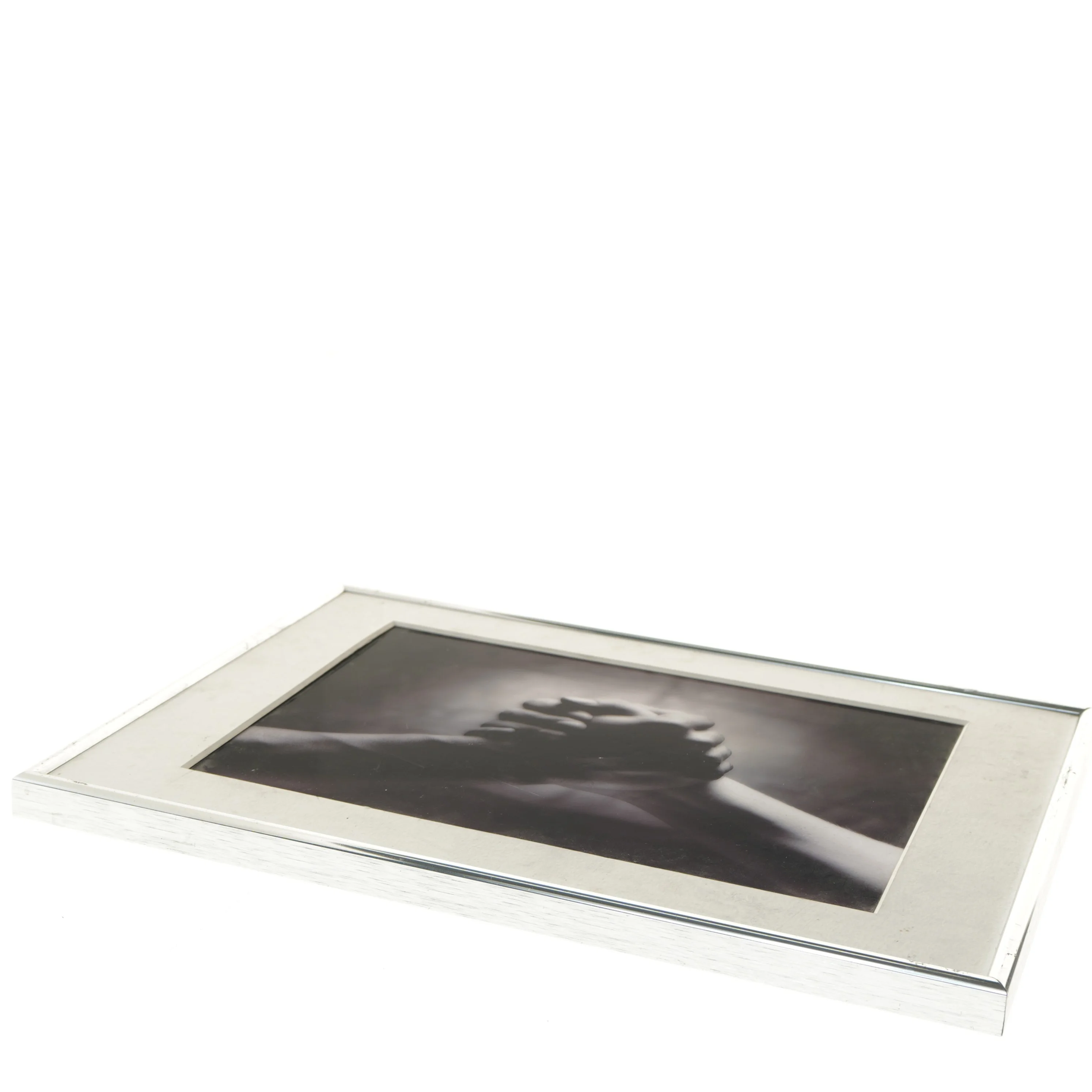 Foto kunst med håndtryk i ramme (str. 29,5x40 cm)