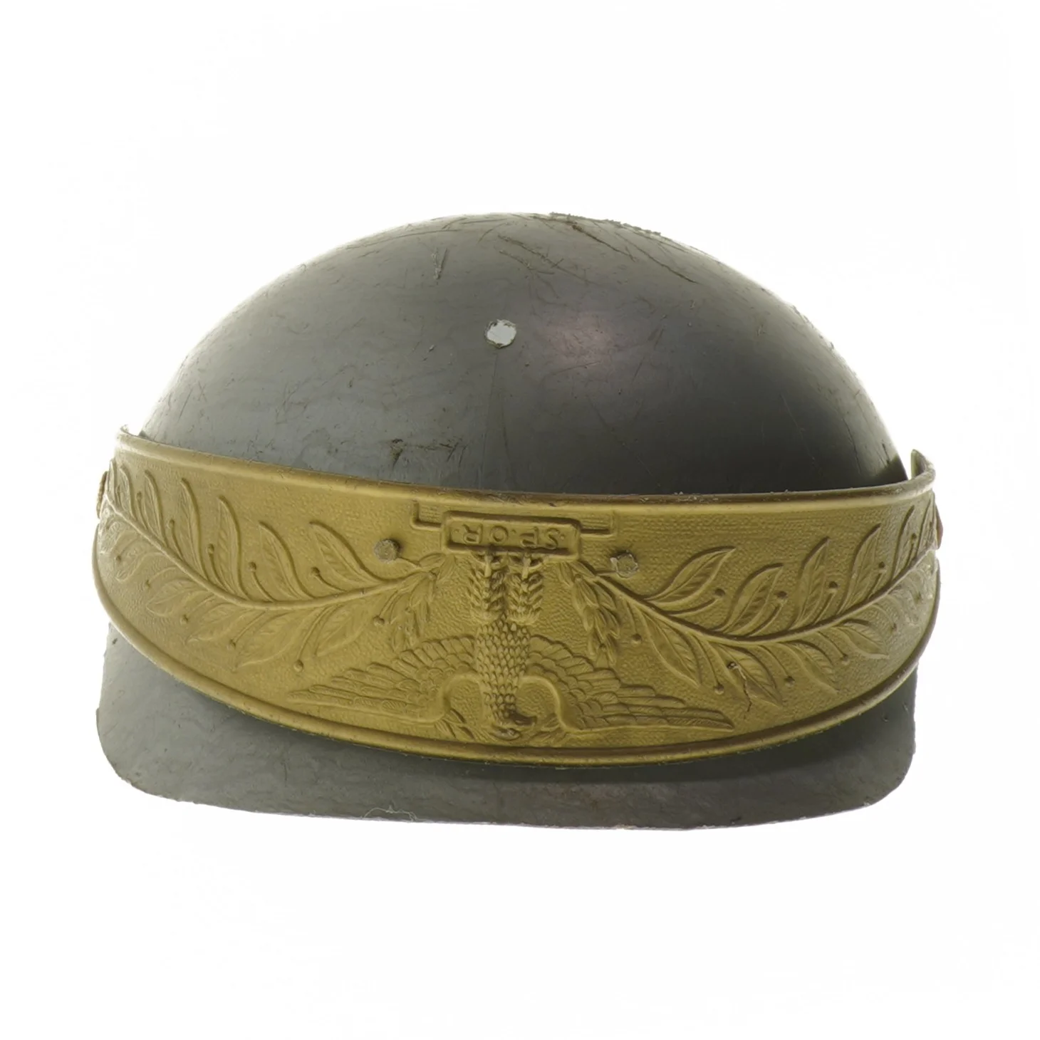 Vintage legetøjshjelm (str. Ø 18 cm)