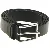Sort bælte med spænde (str. 126 cm)