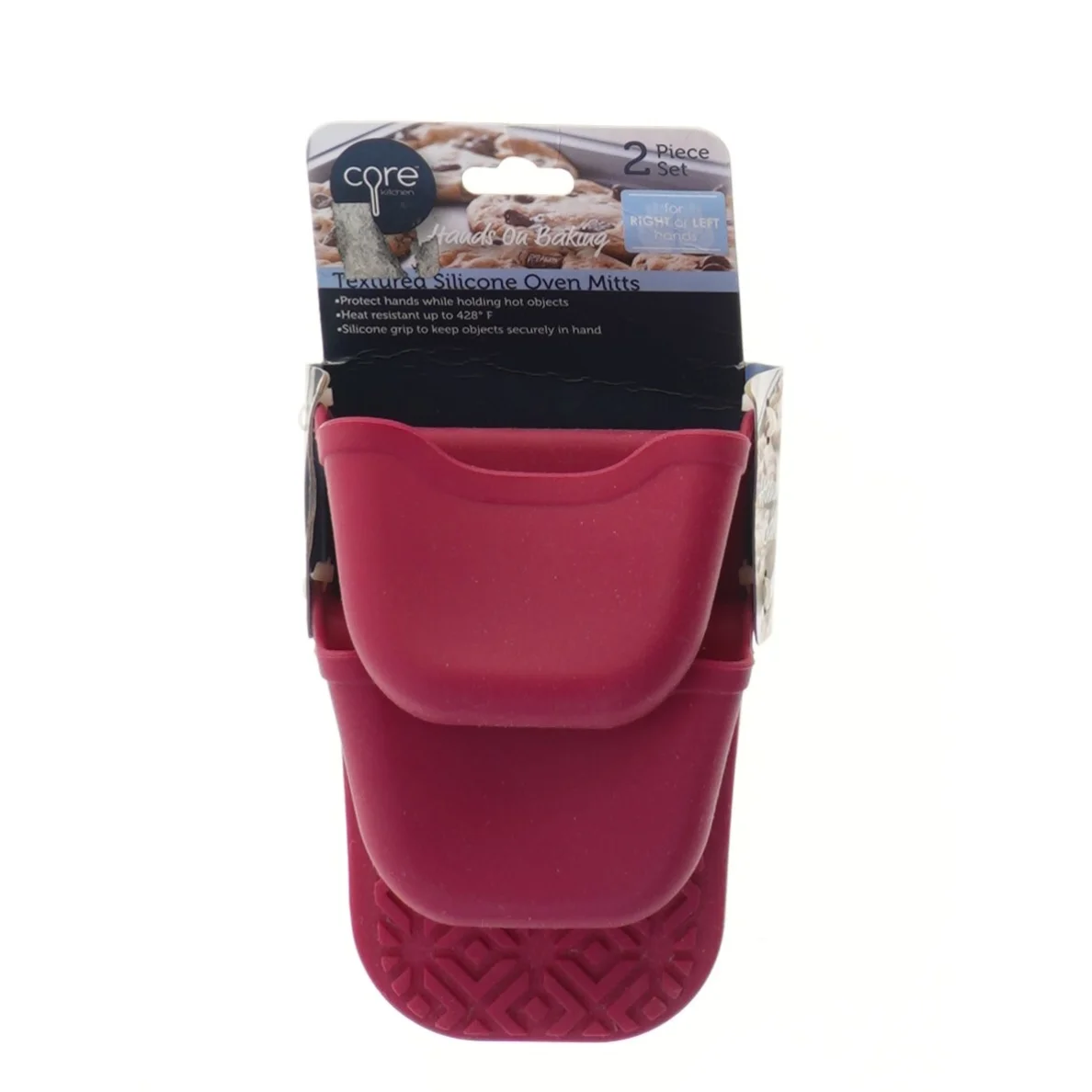 Nyt Sæt med 2 silikone grydelapper fra Core Kitchen (str. 15x6x8,5 cm)
