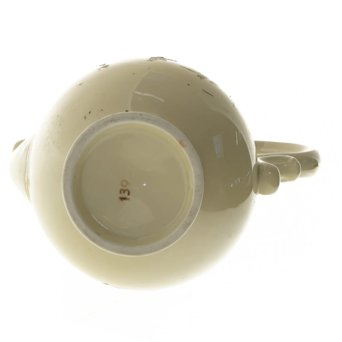 Porcelænskande med blomsterdesign (str. 22 cm)