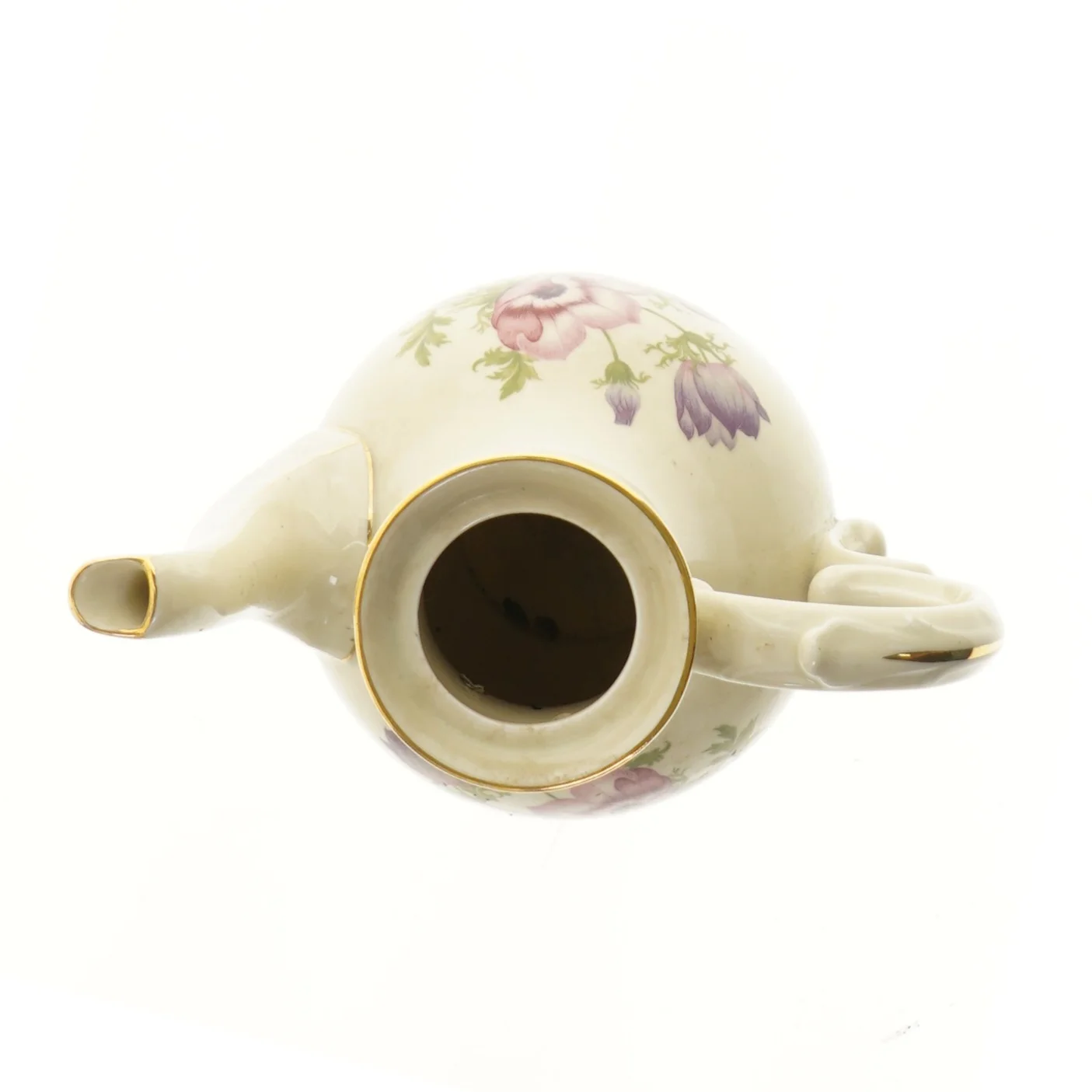 Porcelænskande med blomsterdesign (str. 22 cm)